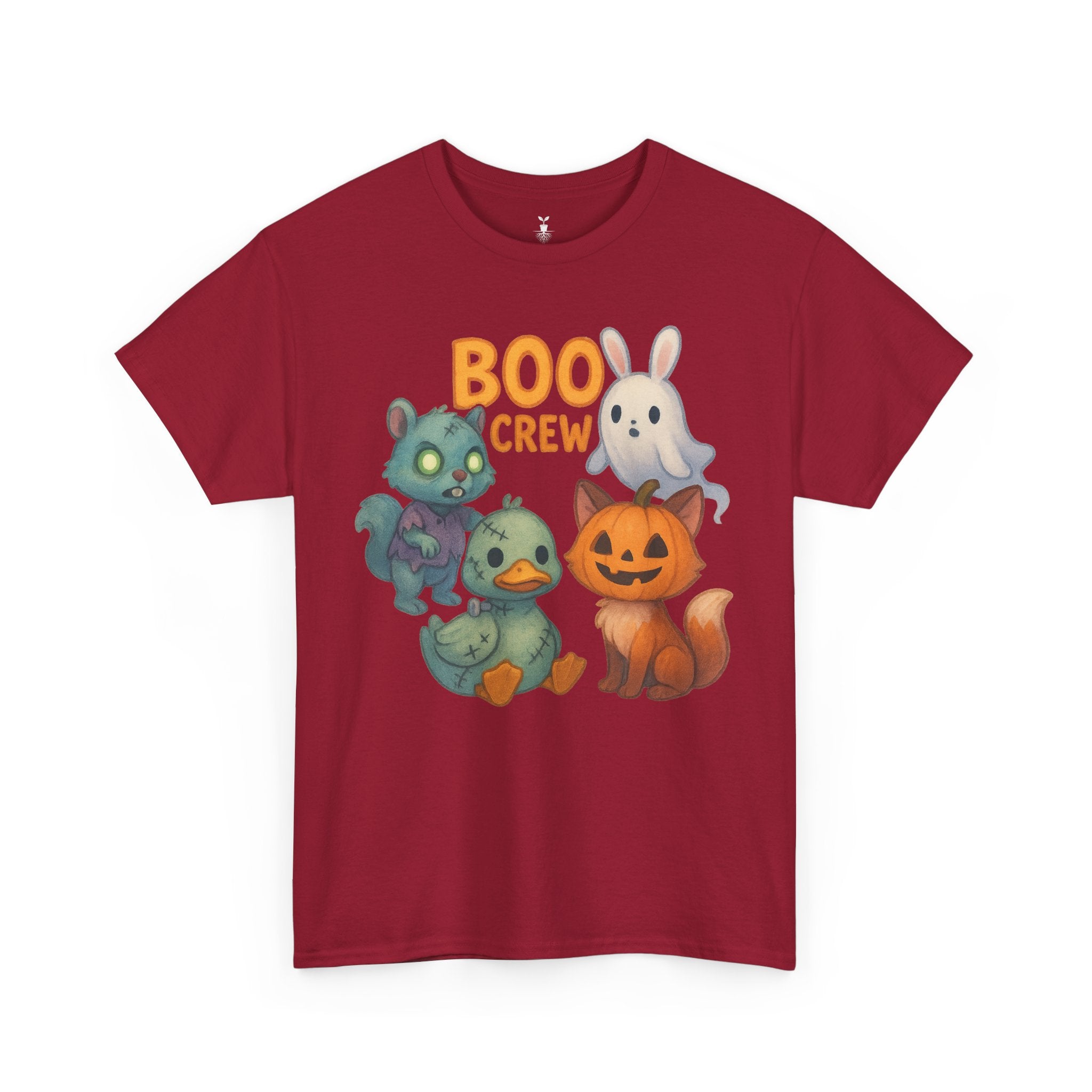 Zombie Squirrel, Ghost Bunny, Pumpkin Cat & Duck  Boo Crew T-Shirt