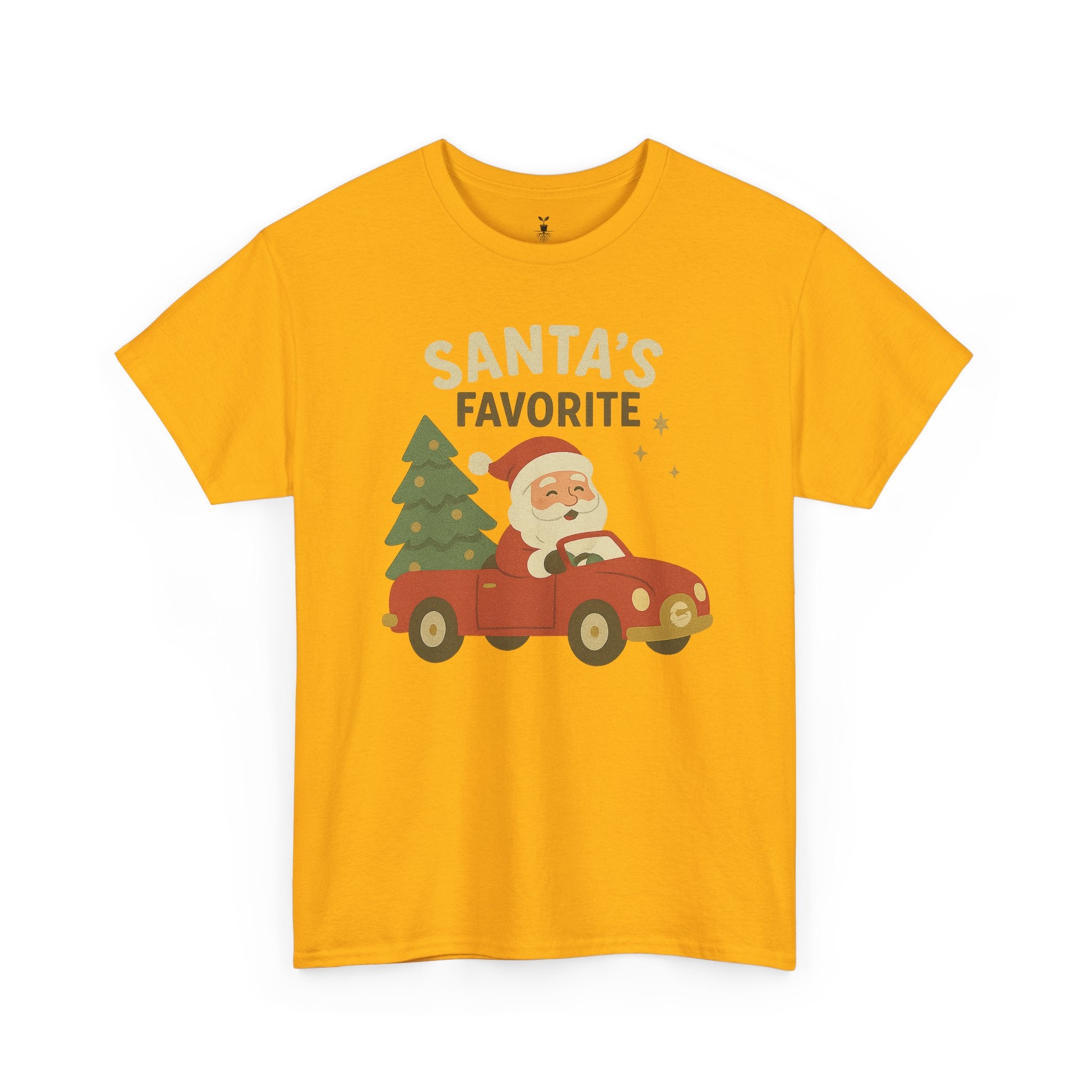 Santas Favorite Driving Red Car with Tree T-Shirt