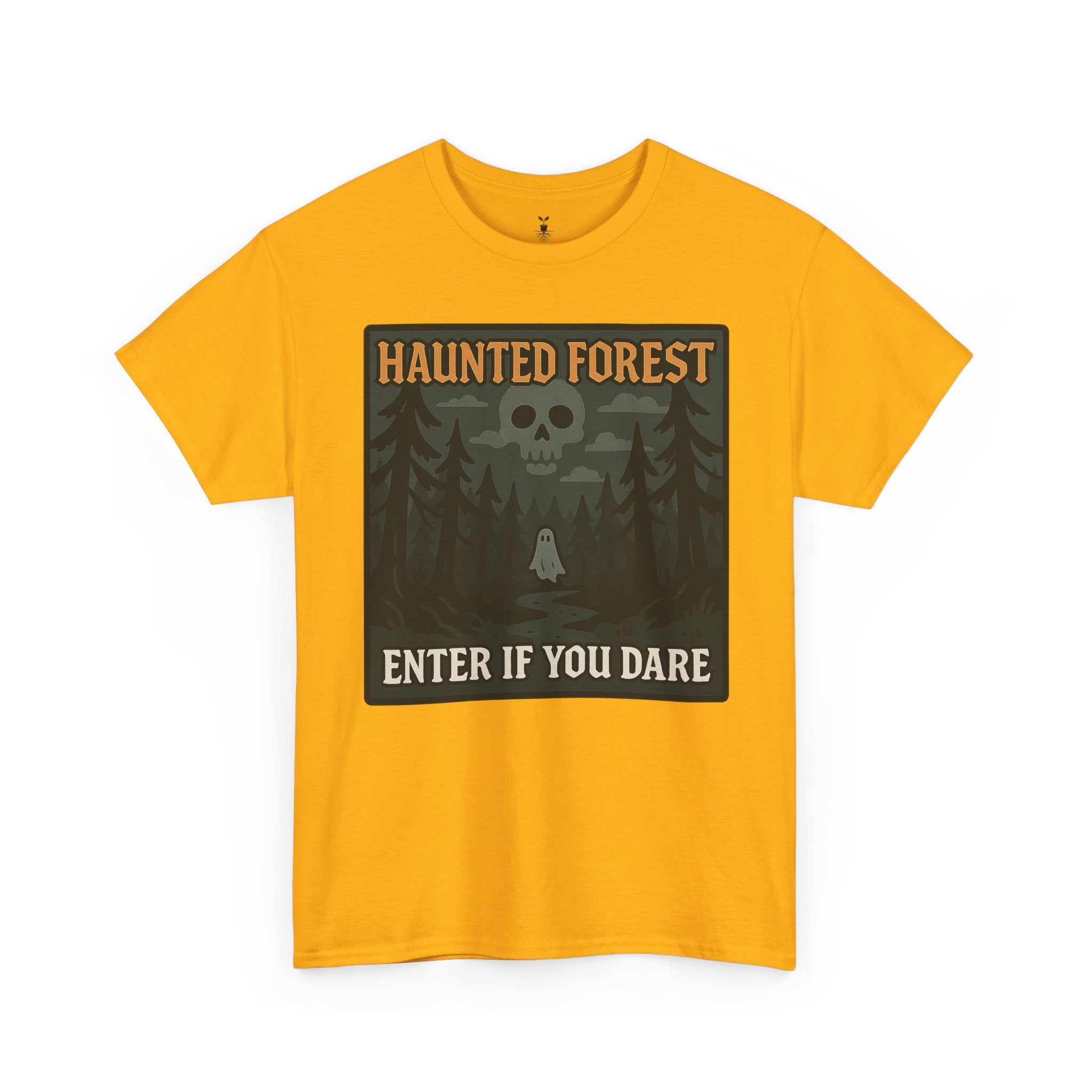 Ghost & Skull Haunted Forest Halloween T-Shirt