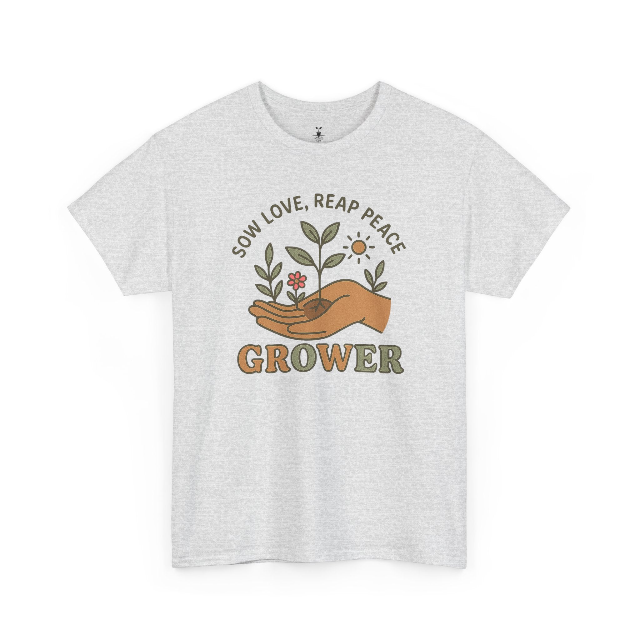 Boho Grower  with Hand Plants Flower T-Shirt