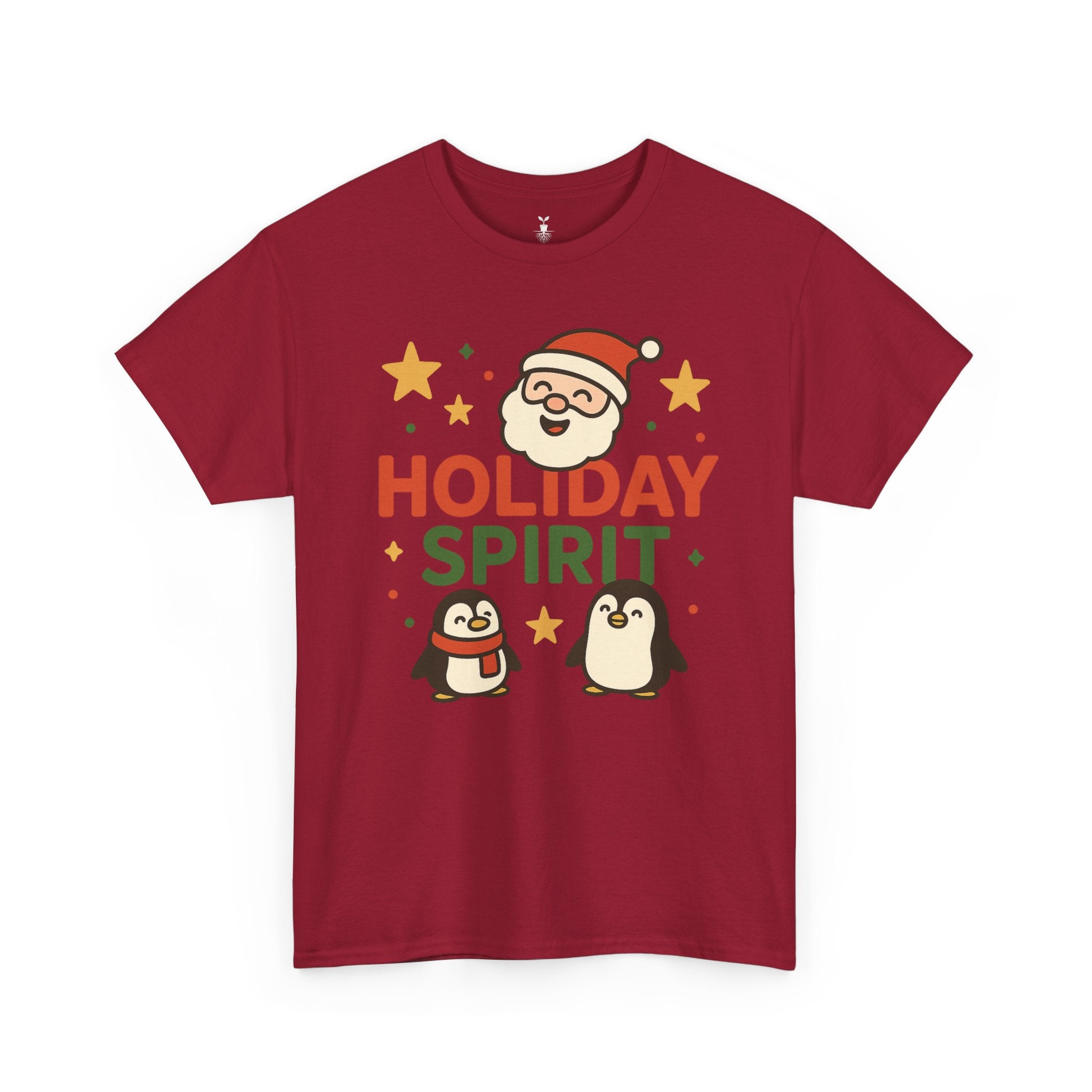 Santa and Penguins Holiday Spirit Christmas  T-Shirt
