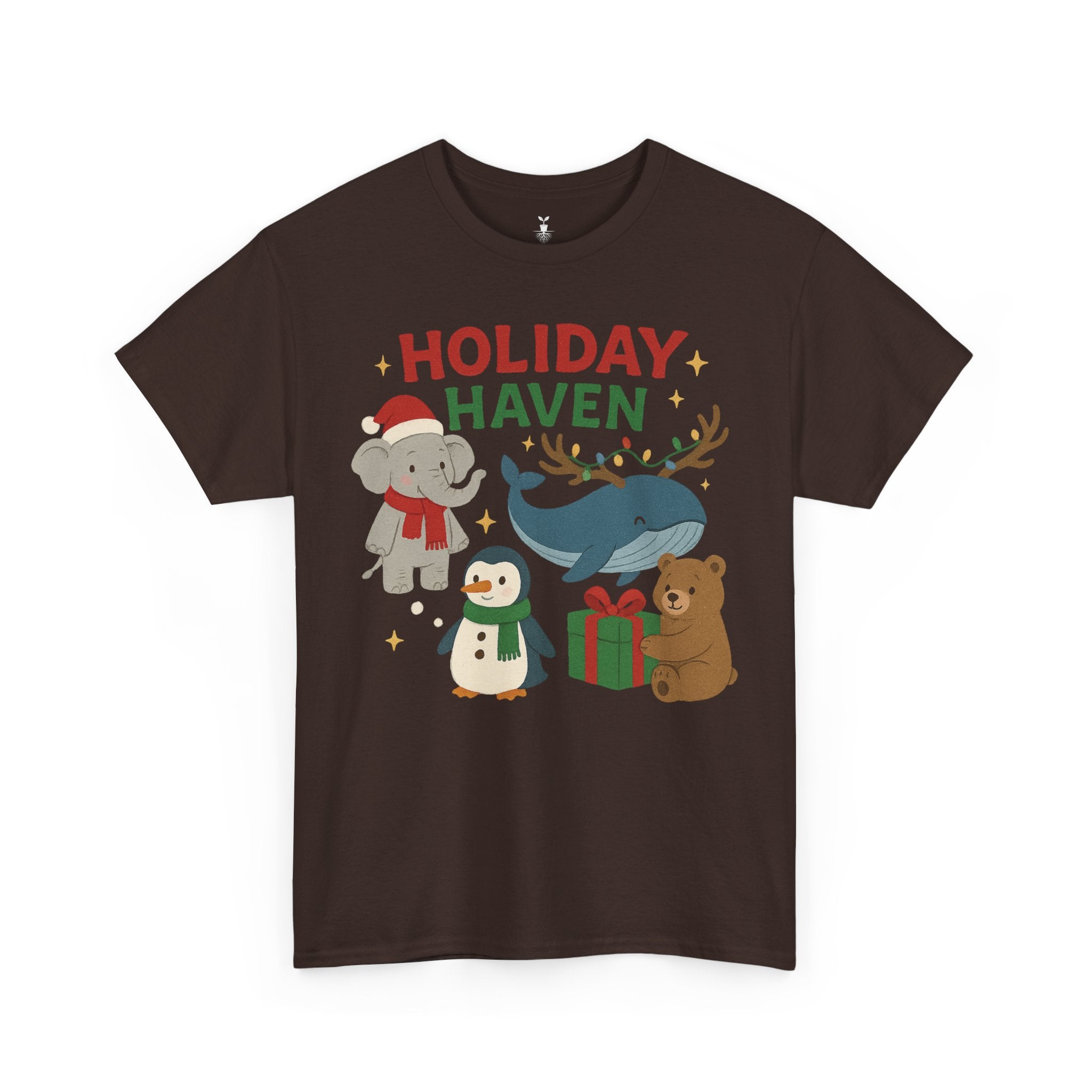 Holiday Haven Penguin Bear Whale Elephant T-Shirt