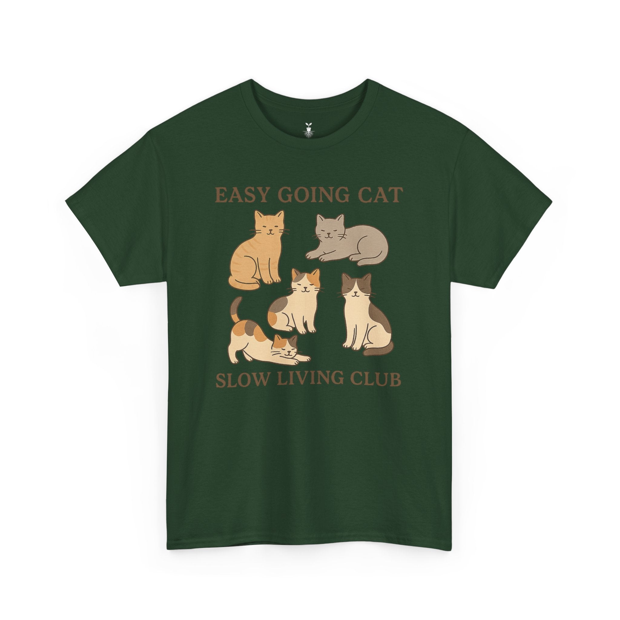 Easy Going Cat: Cute Aesthetic Cat T-Shirt