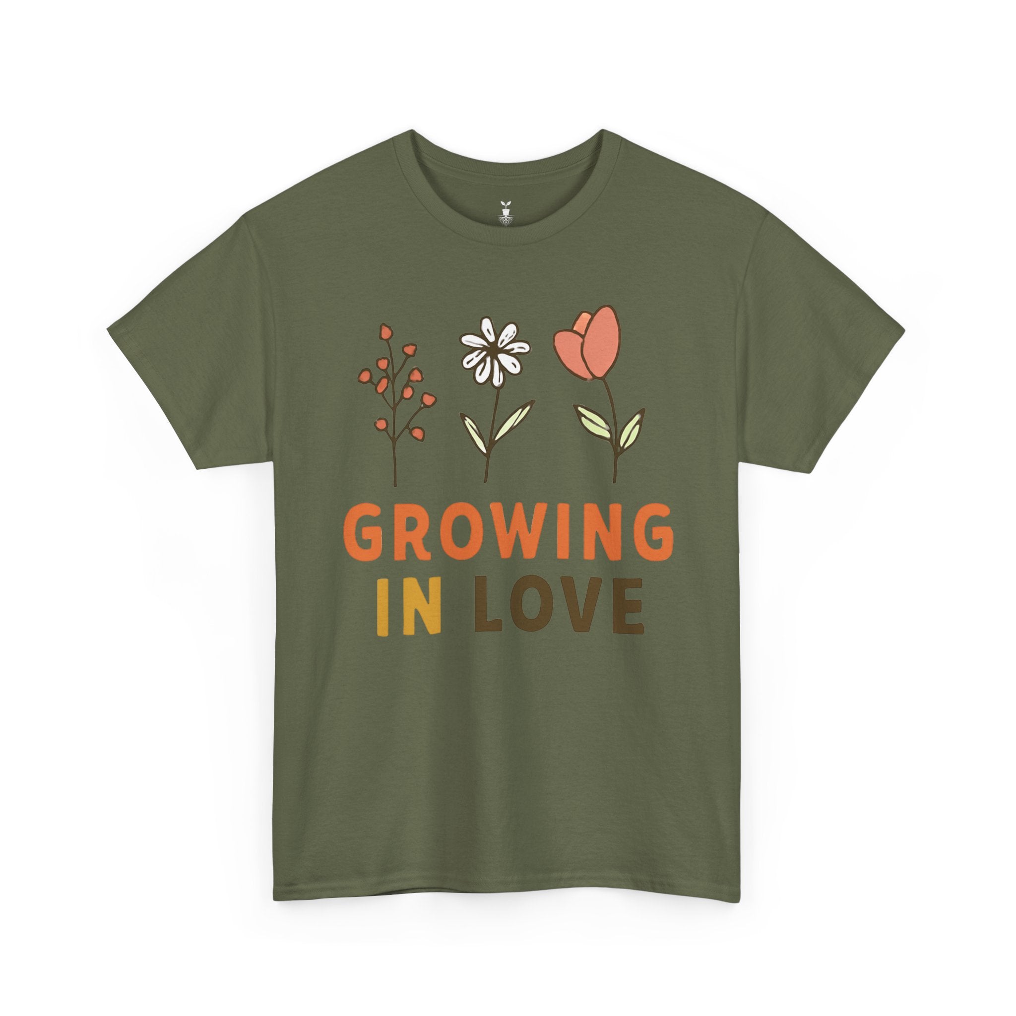 Aesthetic Flower Growing in Love T-Shirt