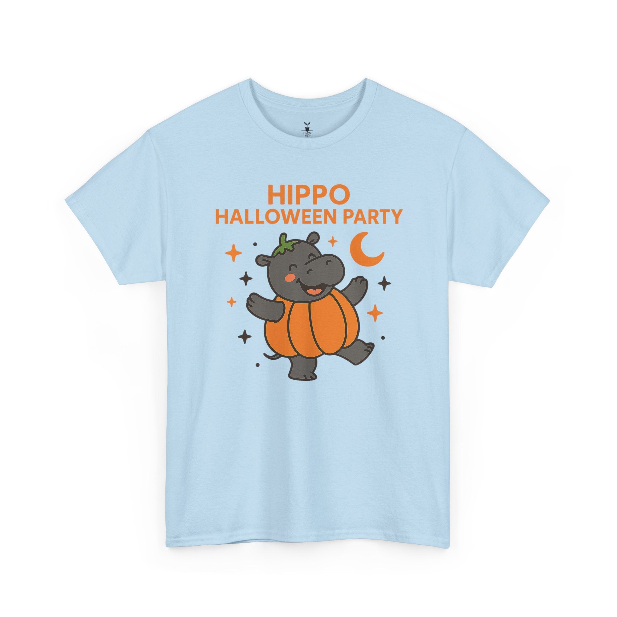Hippo Pumpkin Halloween Party T-Shirt