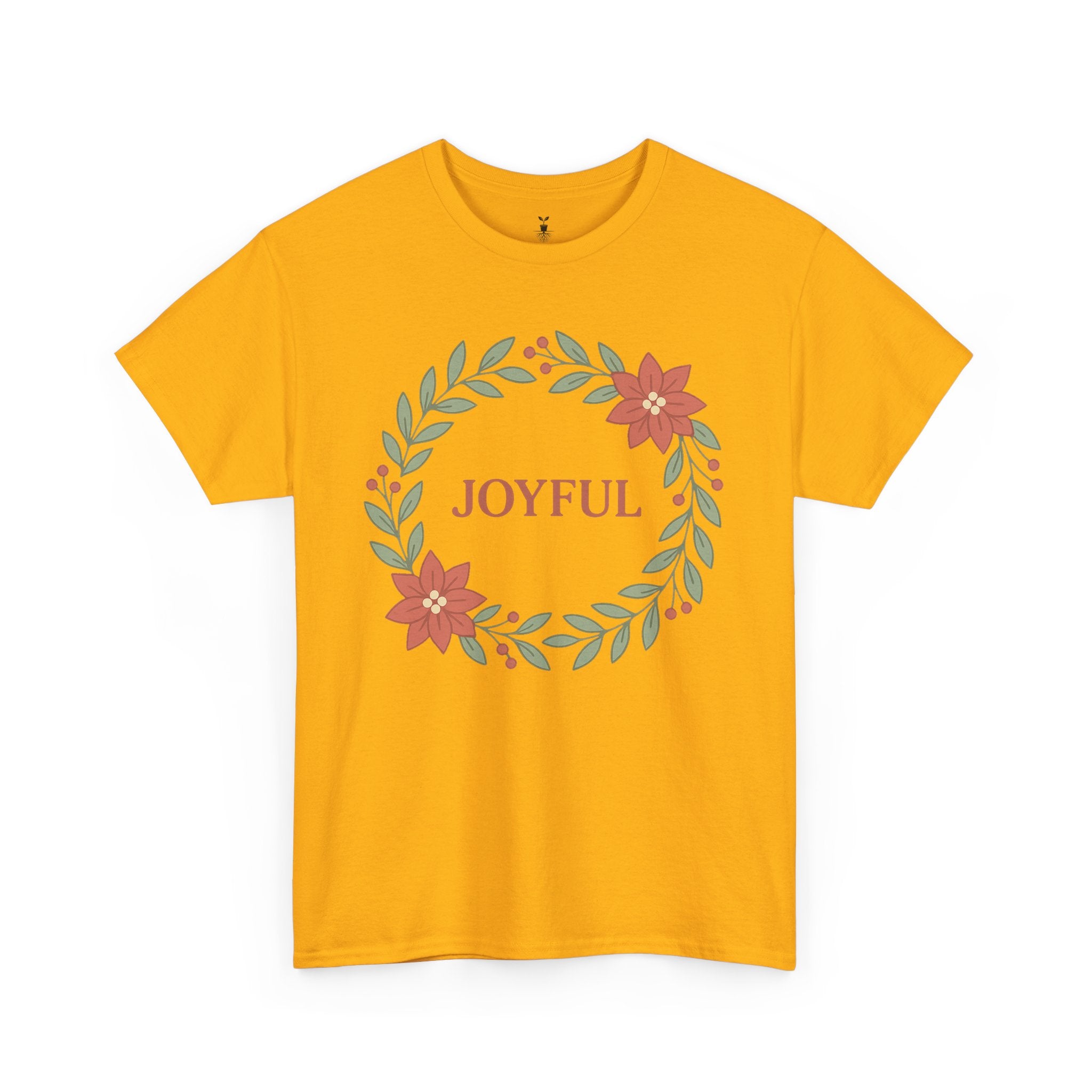 Floral Joyful Christmas T-Shirt