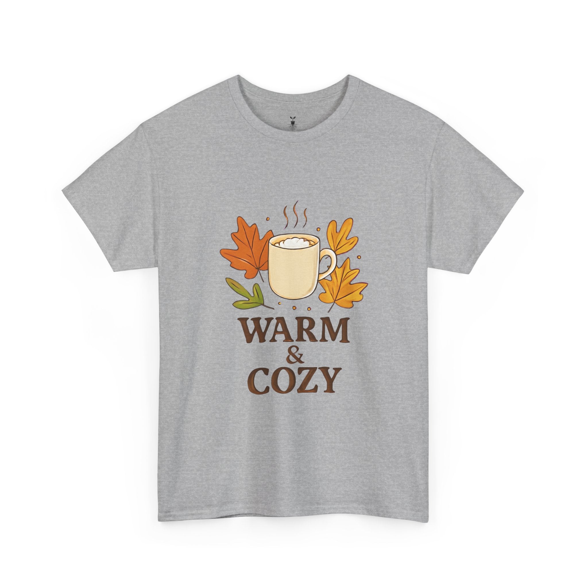 Autumn Coffee Mug with Fall Leaves Warm and Cozy T-Shirt