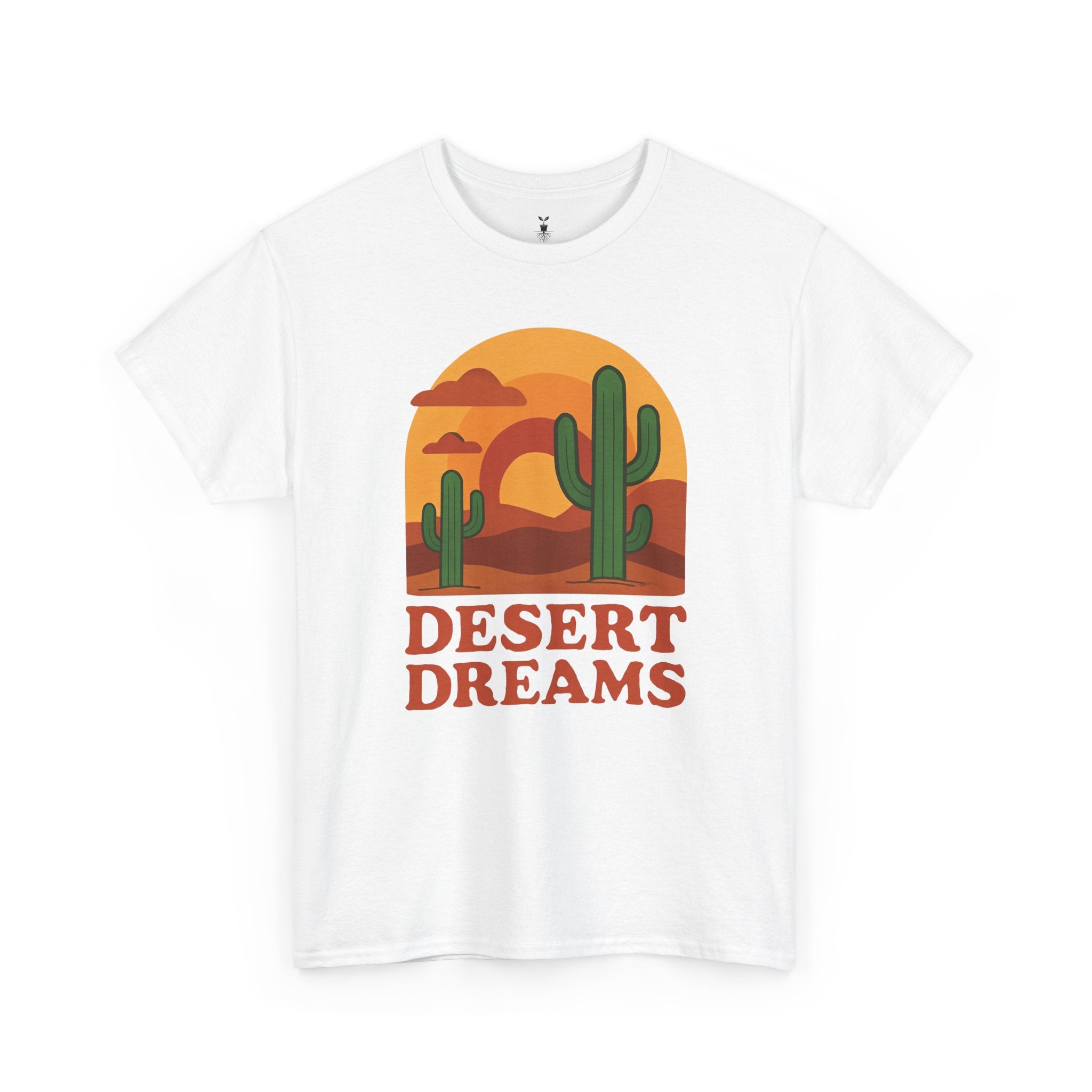 Cactus and Sunset Retro Desert Dreams T-Shirt