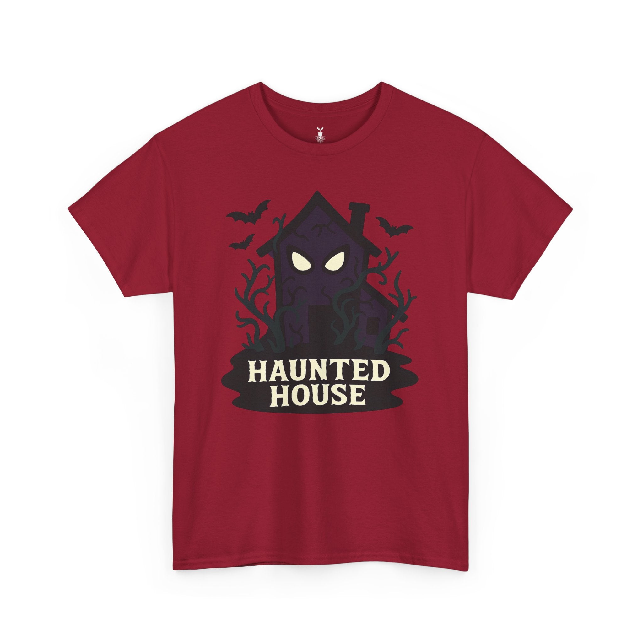 Haunted House Creepy Eyes and Bats Halloween Shirt
