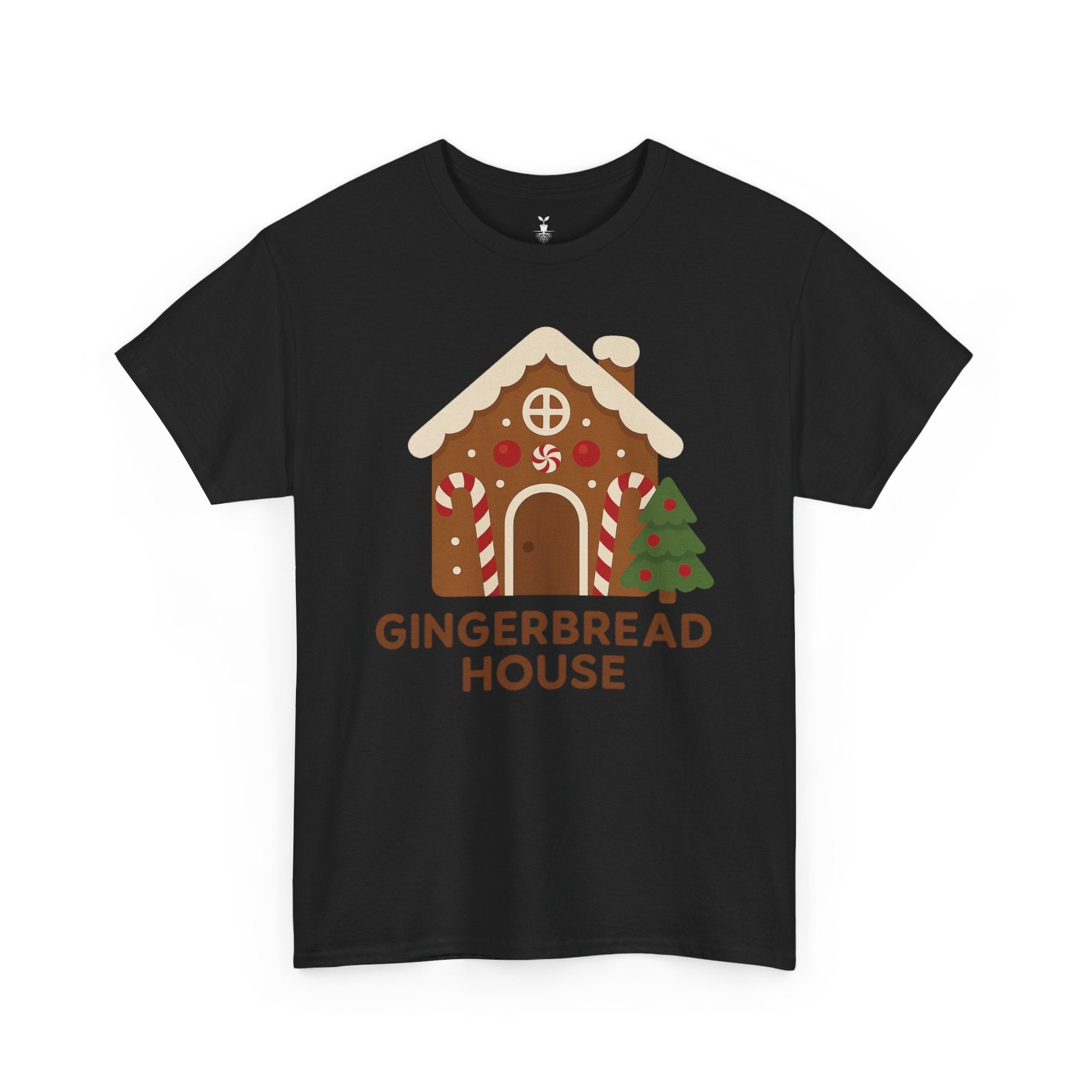 Cute Gingerbread House with Tree T-Shirt