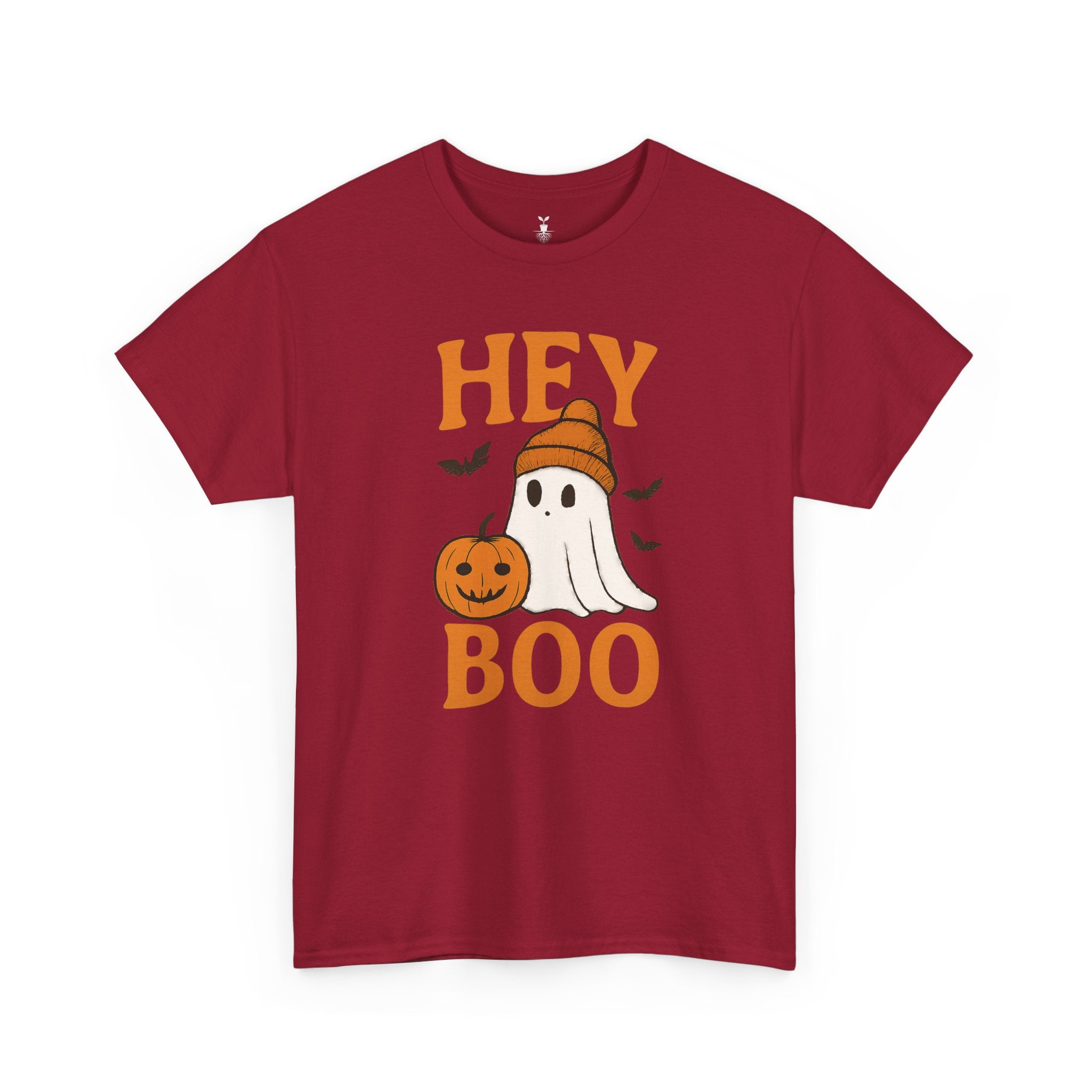 Cute Hey Boo Ghost with Pumpkin T-Shirt