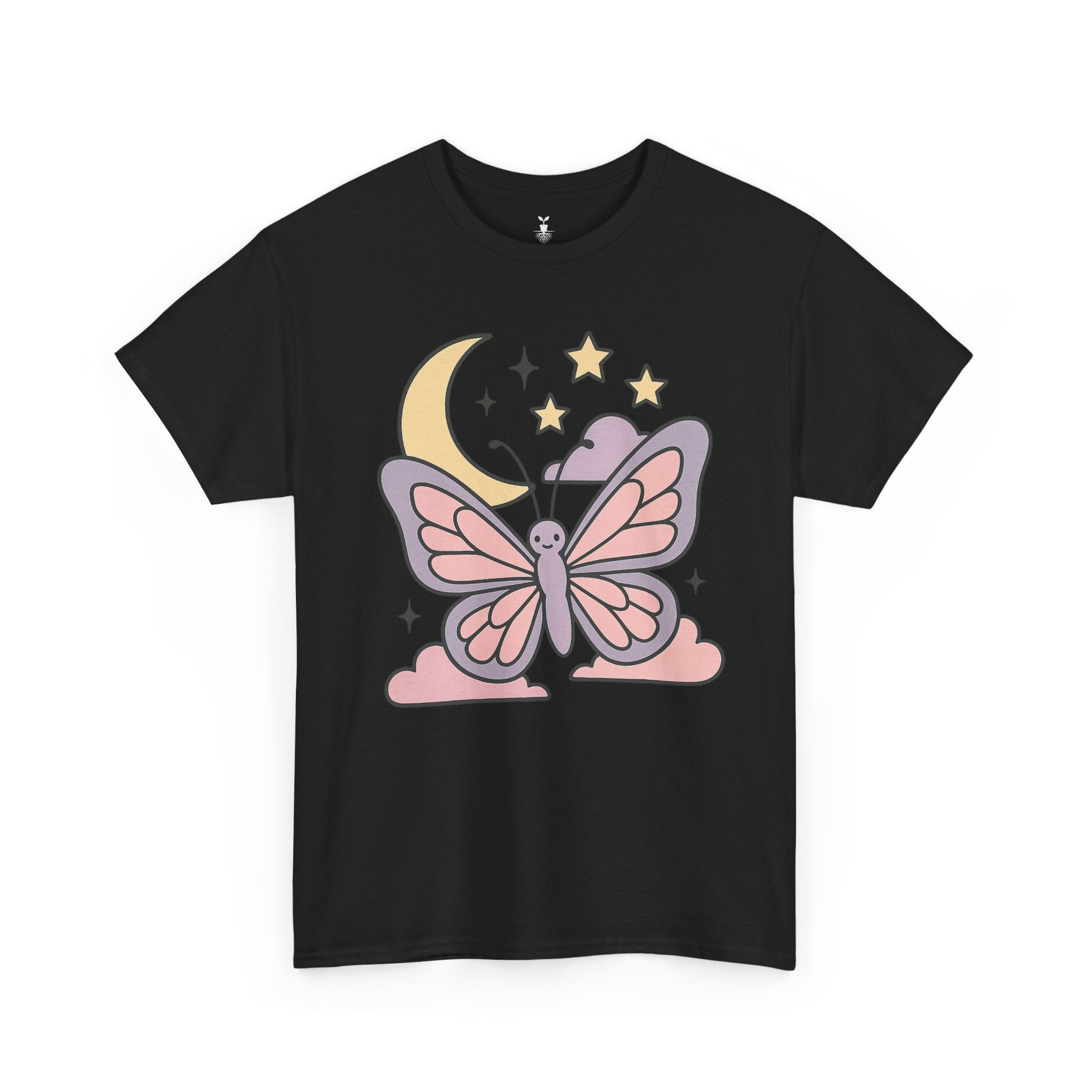 Aesthetic Boho Butterfly Moon T-Shirt