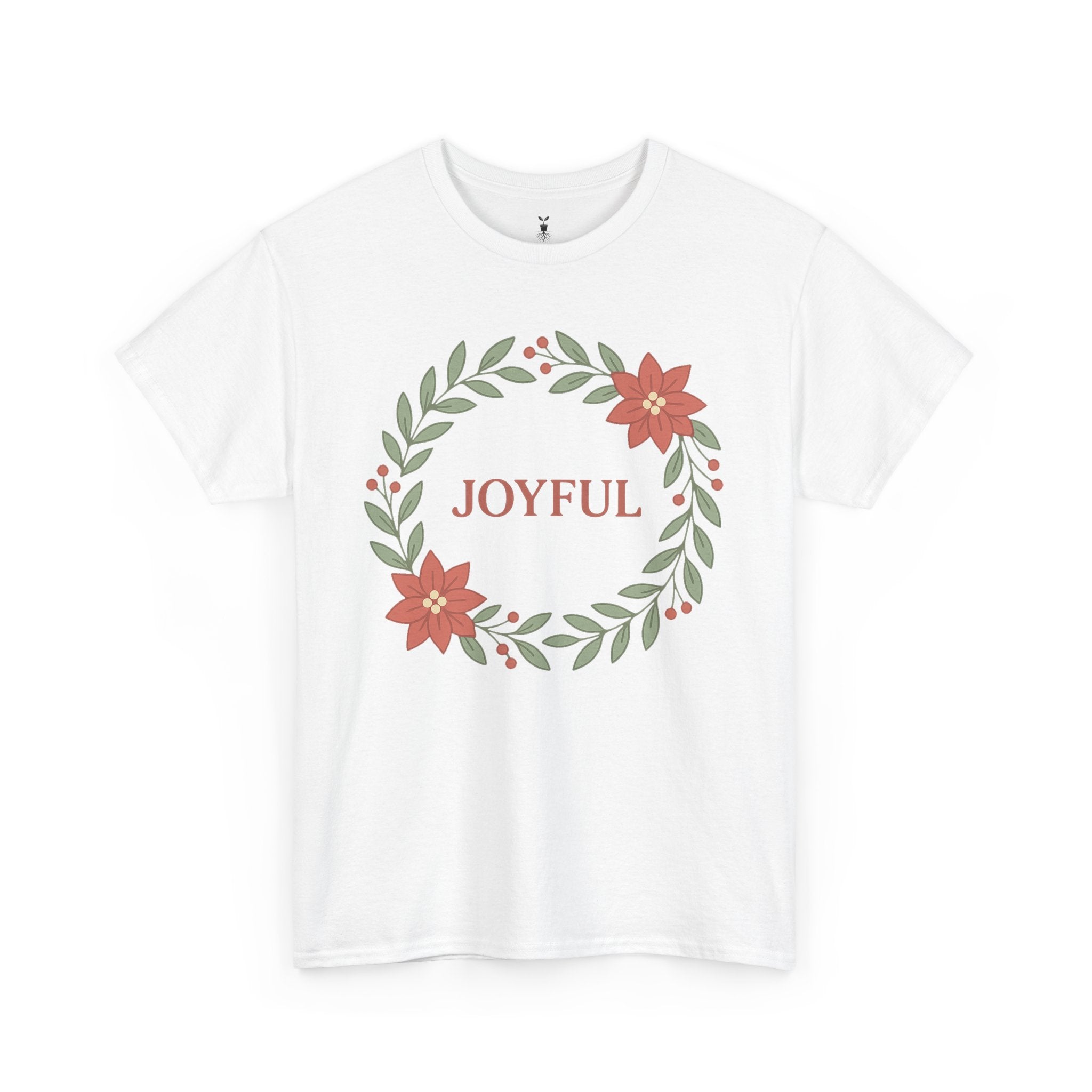 Floral Joyful Christmas T-Shirt