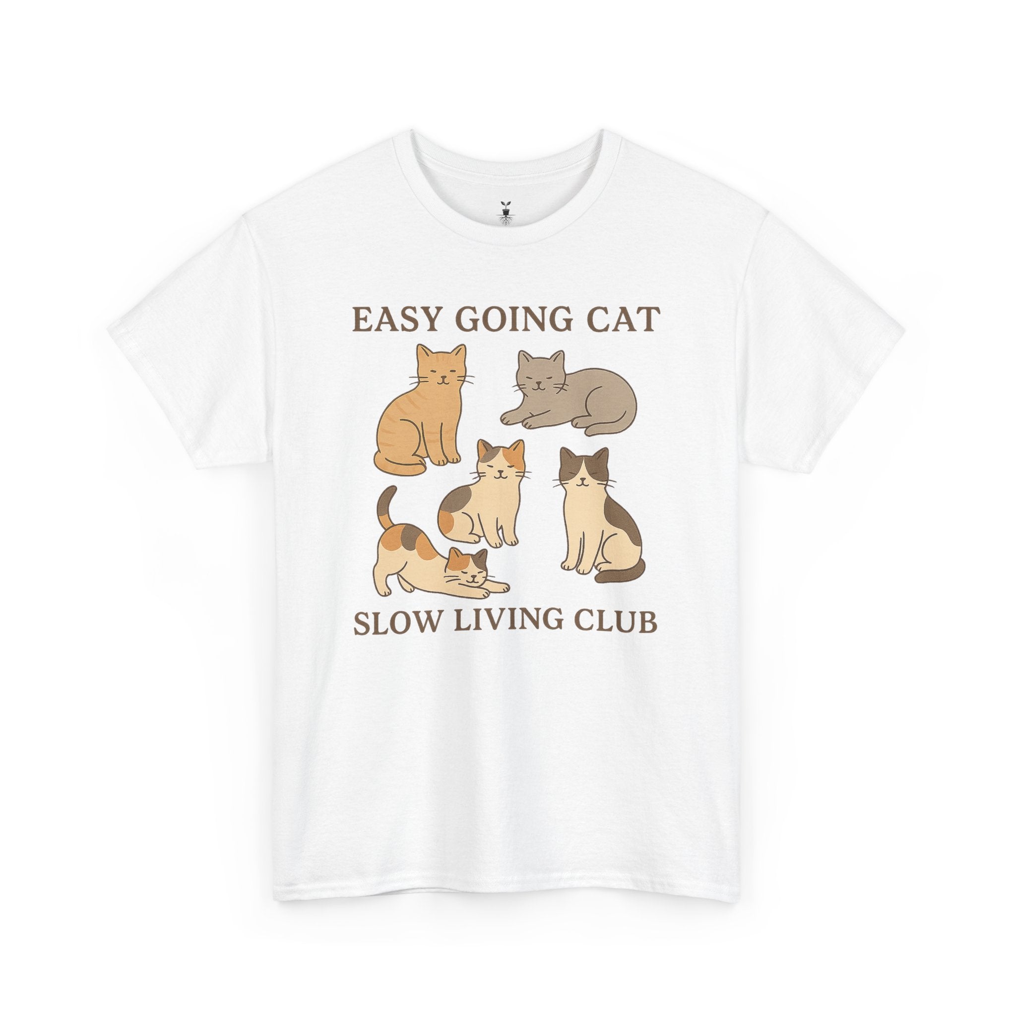Easy Going Cat: Cute Aesthetic Cat T-Shirt