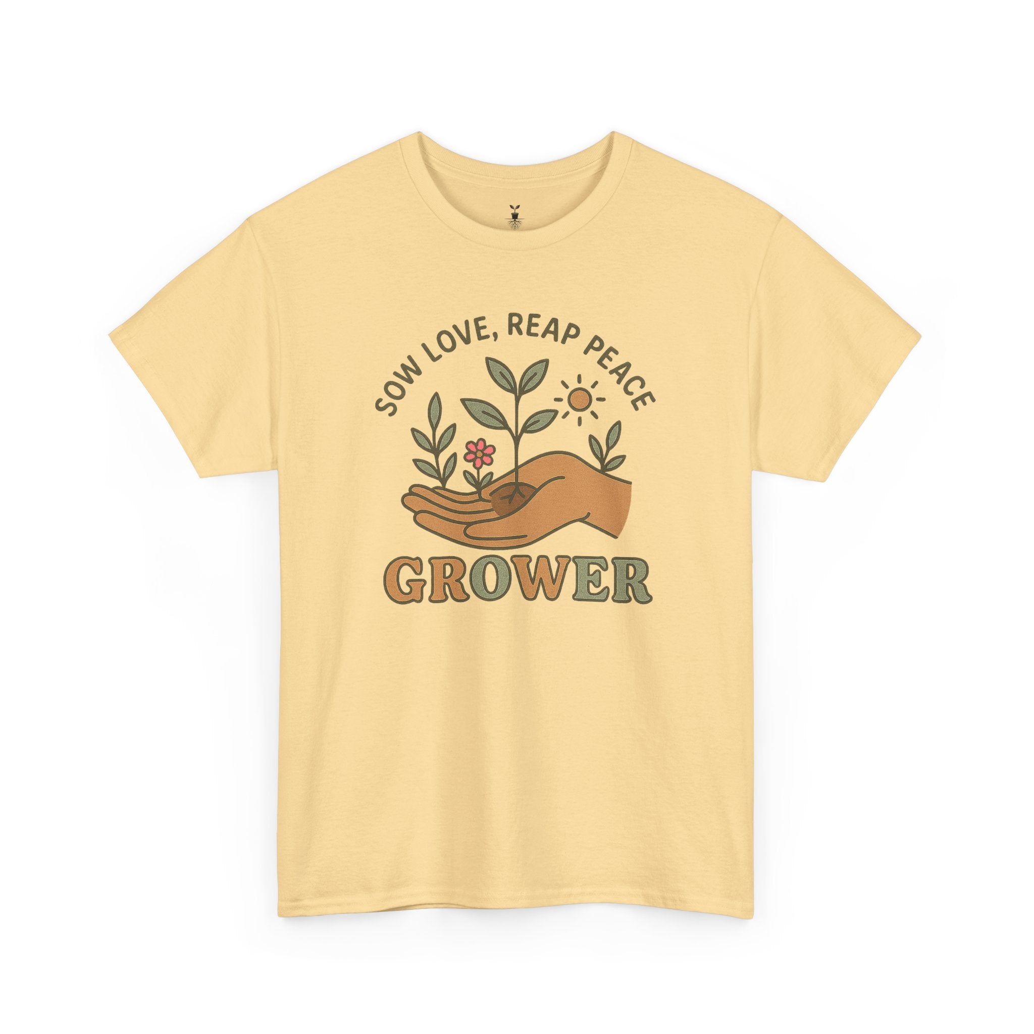 Boho Grower  with Hand Plants Flower T-Shirt