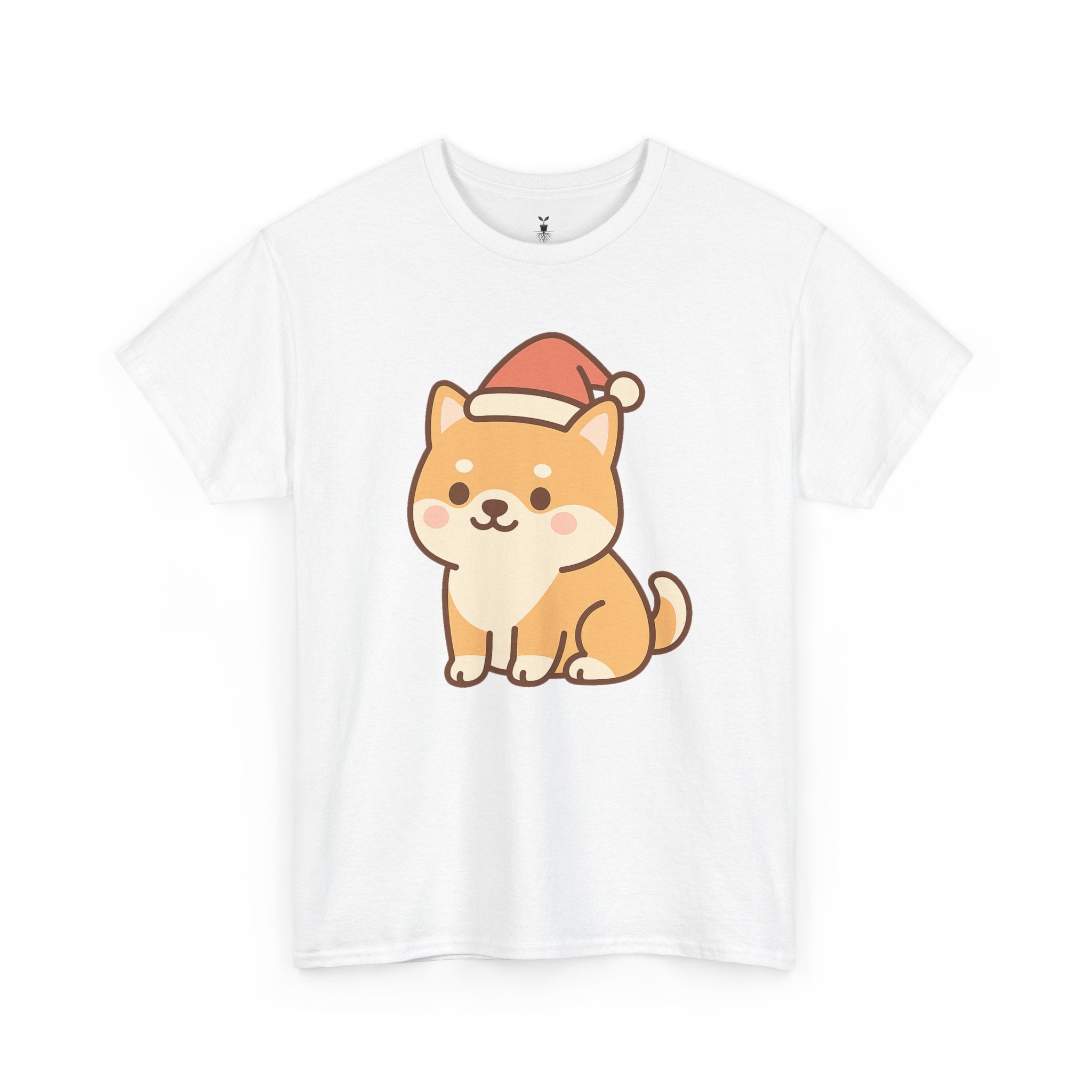 Shiba Inu with Santa Hat T-Shirt