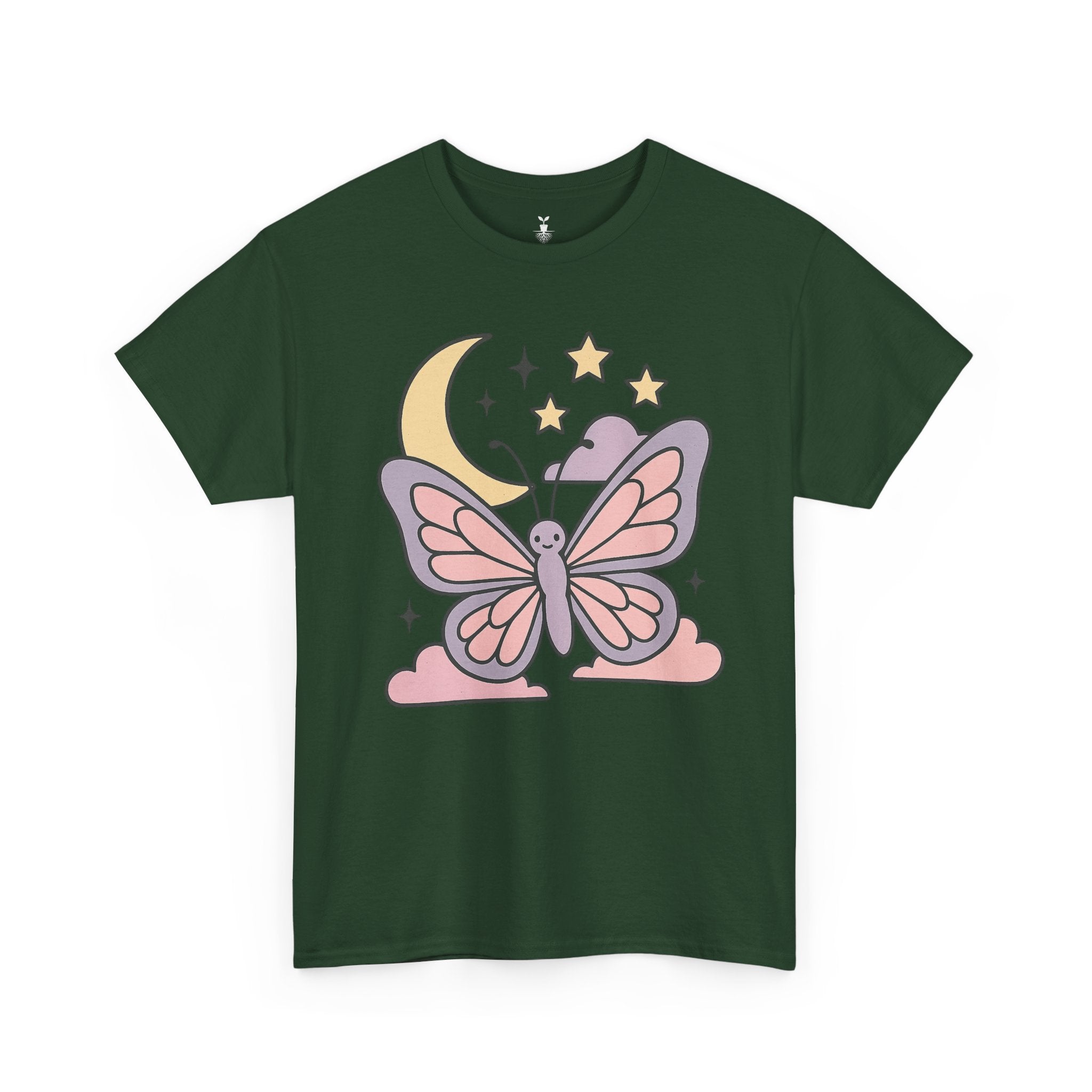 Aesthetic Boho Butterfly Moon T-Shirt