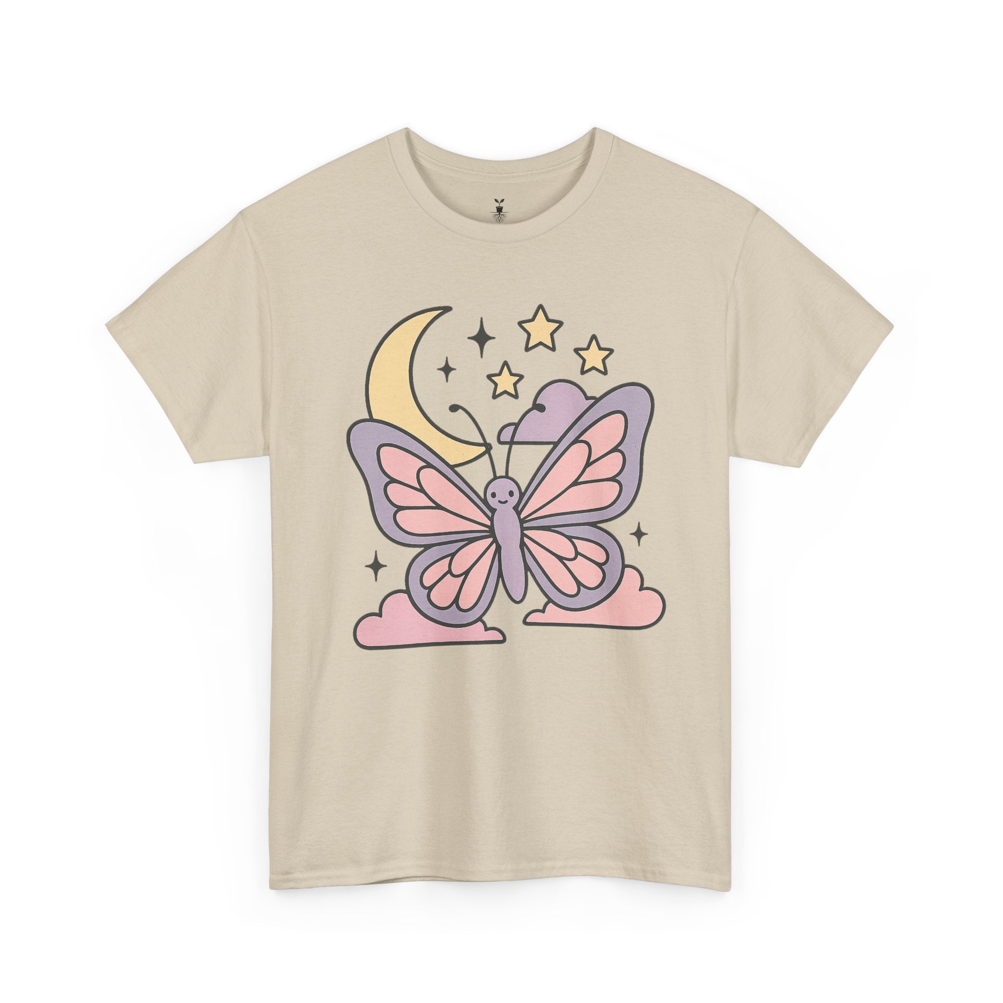 Aesthetic Boho Butterfly Moon T-Shirt
