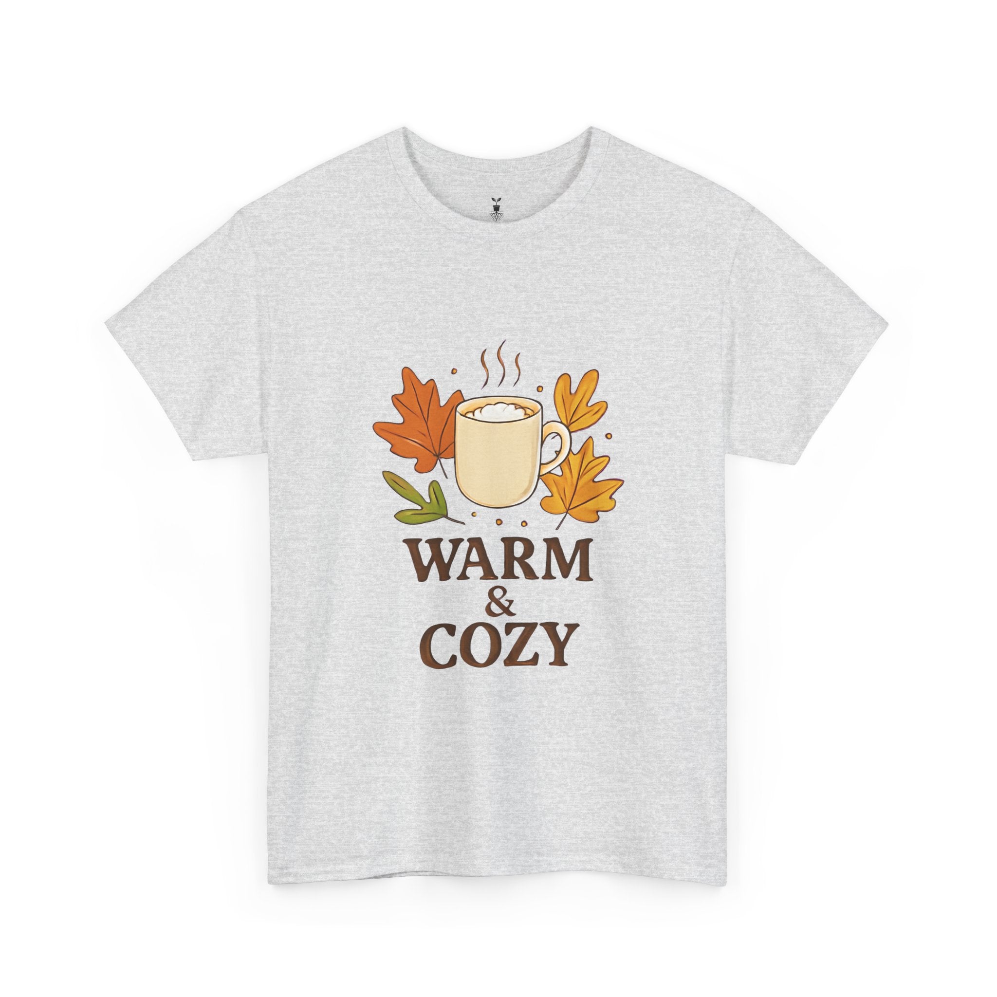 Autumn Coffee Mug with Fall Leaves Warm and Cozy T-Shirt
