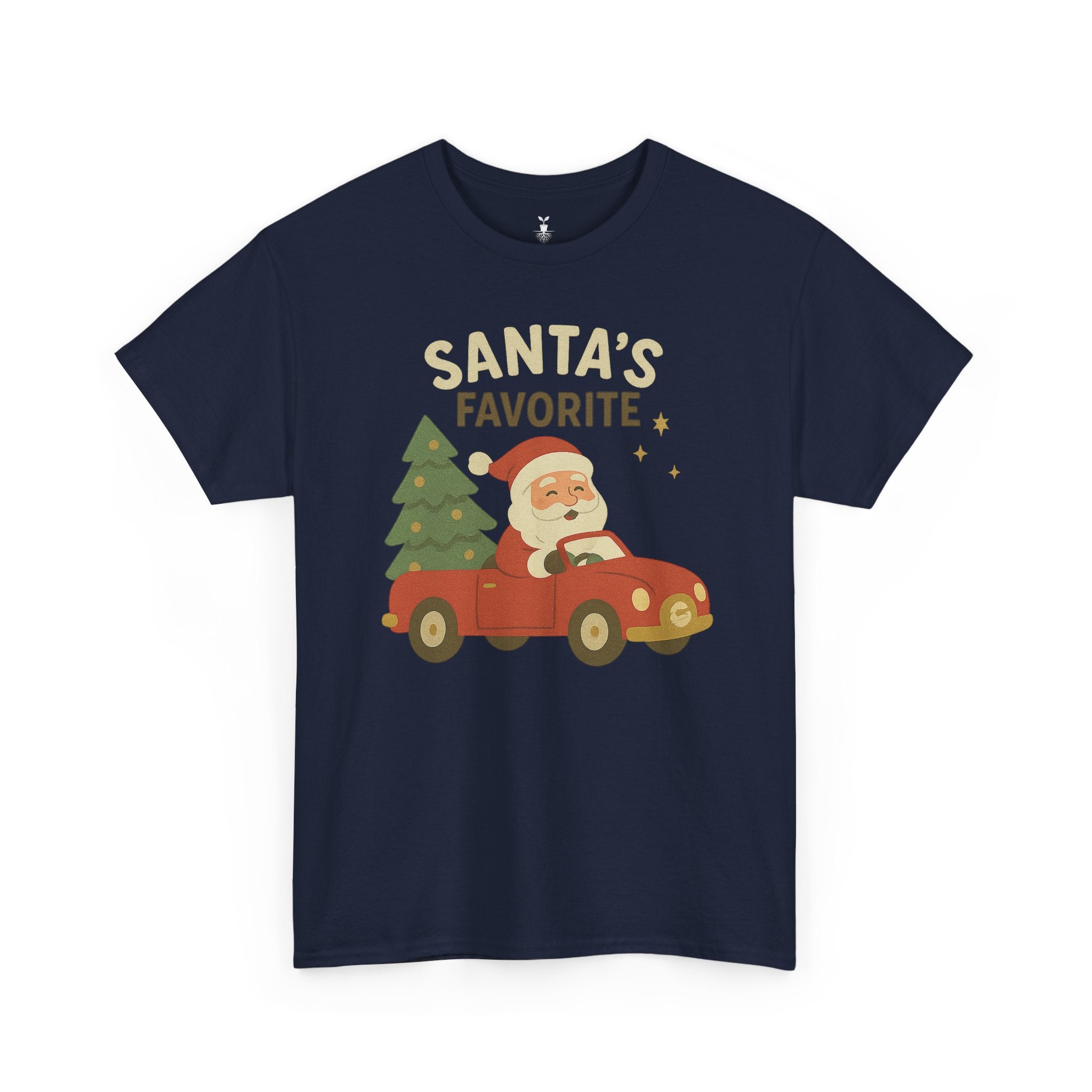 Santas Favorite Driving Red Car with Tree T-Shirt