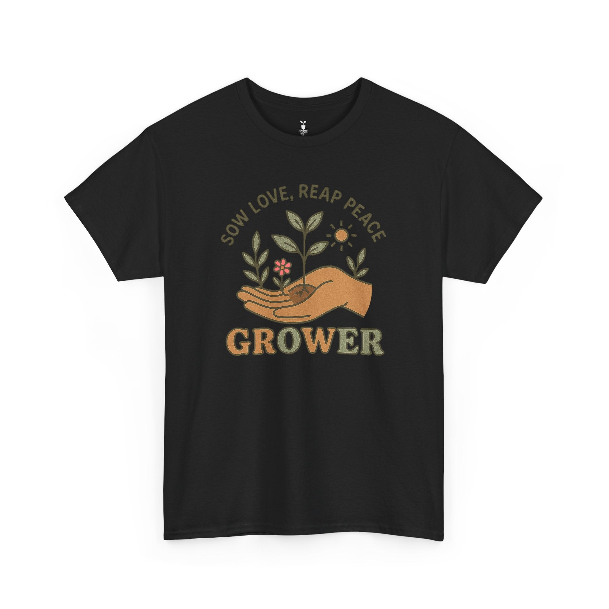Boho Grower  with Hand Plants Flower T-Shirt