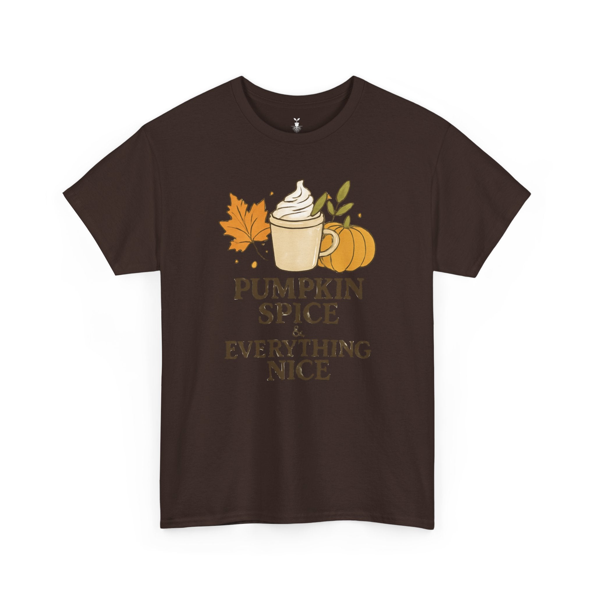 Seasonal Autumn Coffee Cup and Pumpkin Spice T-Shirt
