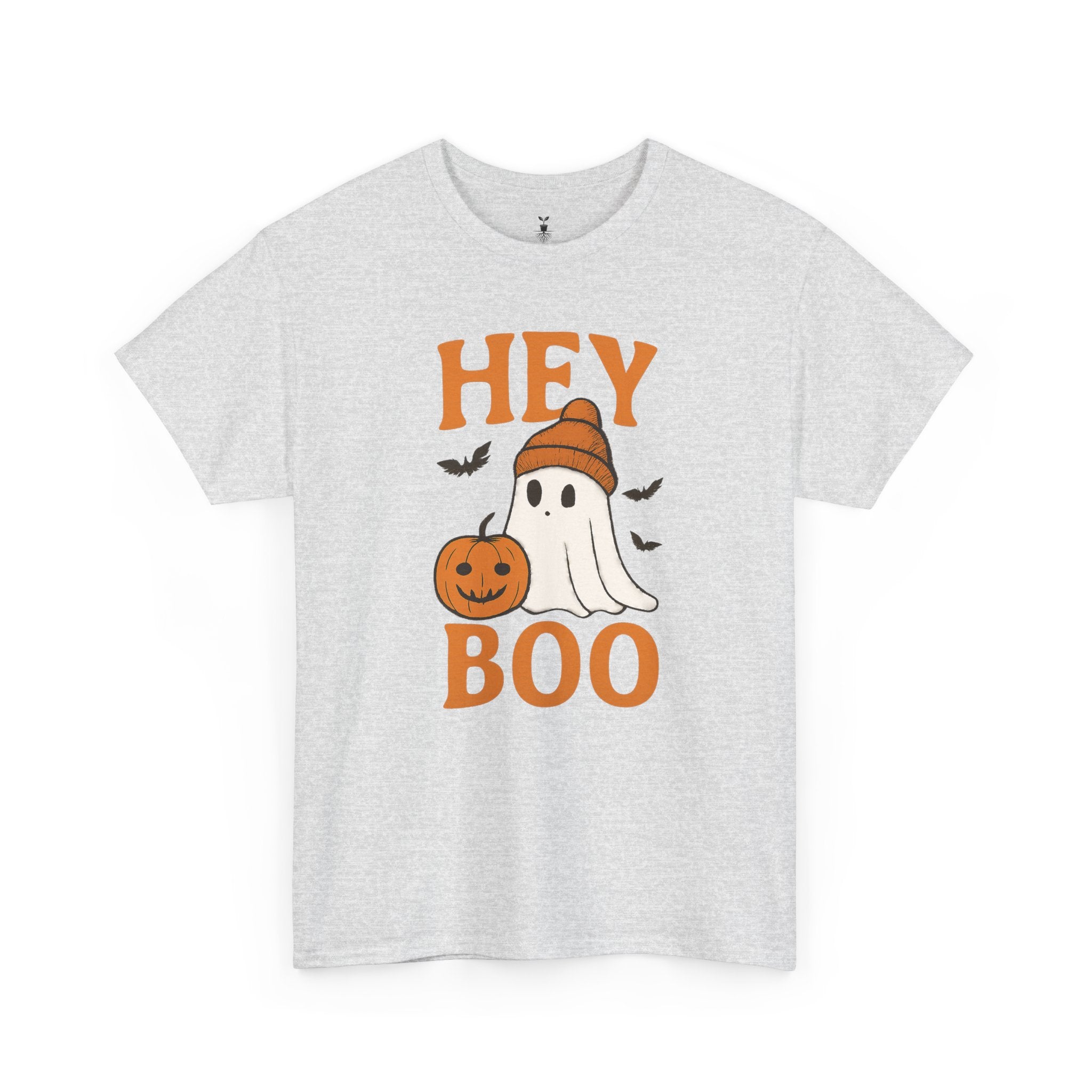 Cute Hey Boo Ghost with Pumpkin T-Shirt