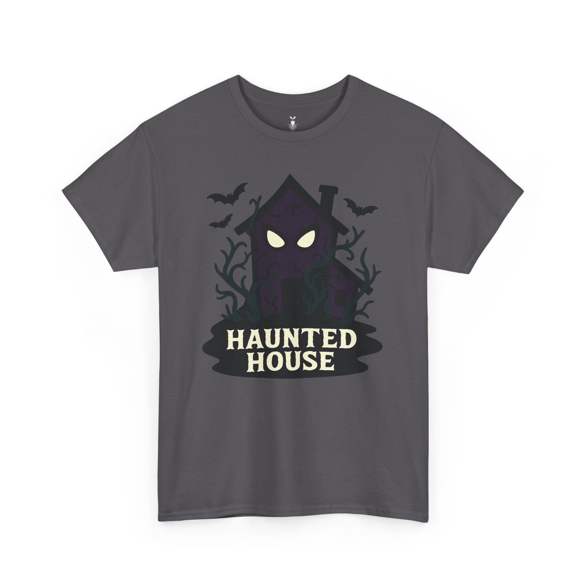 Haunted House Creepy Eyes and Bats Halloween Shirt