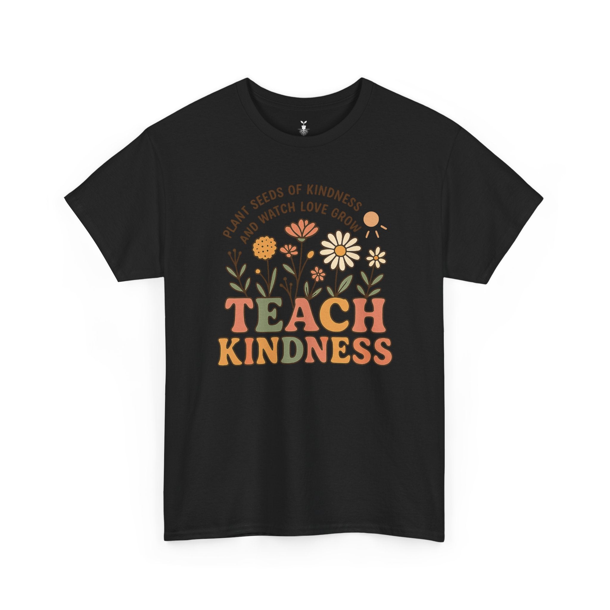 Aesthetic Boho Floral Teach Kindness T-Shirt