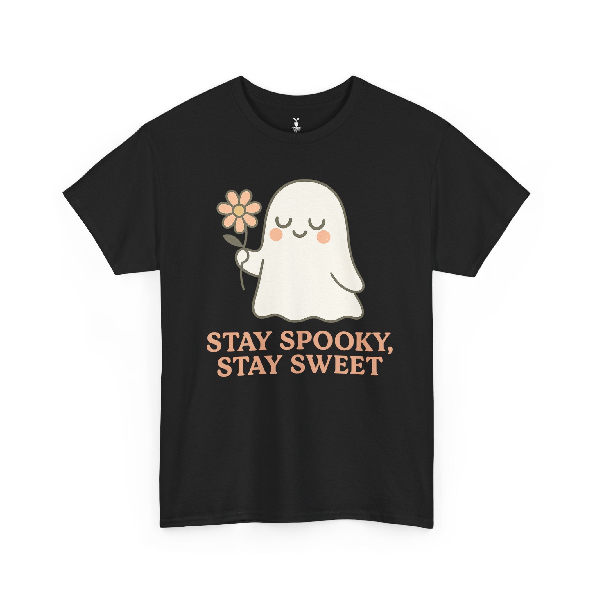 Cute Ghost with Flower Stay Spooky, Stay Sweet T-Shirt