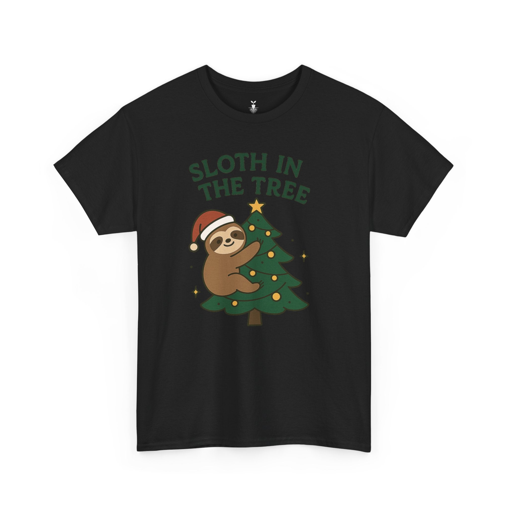 Christmas  Sloth in the Tree T-Shirt