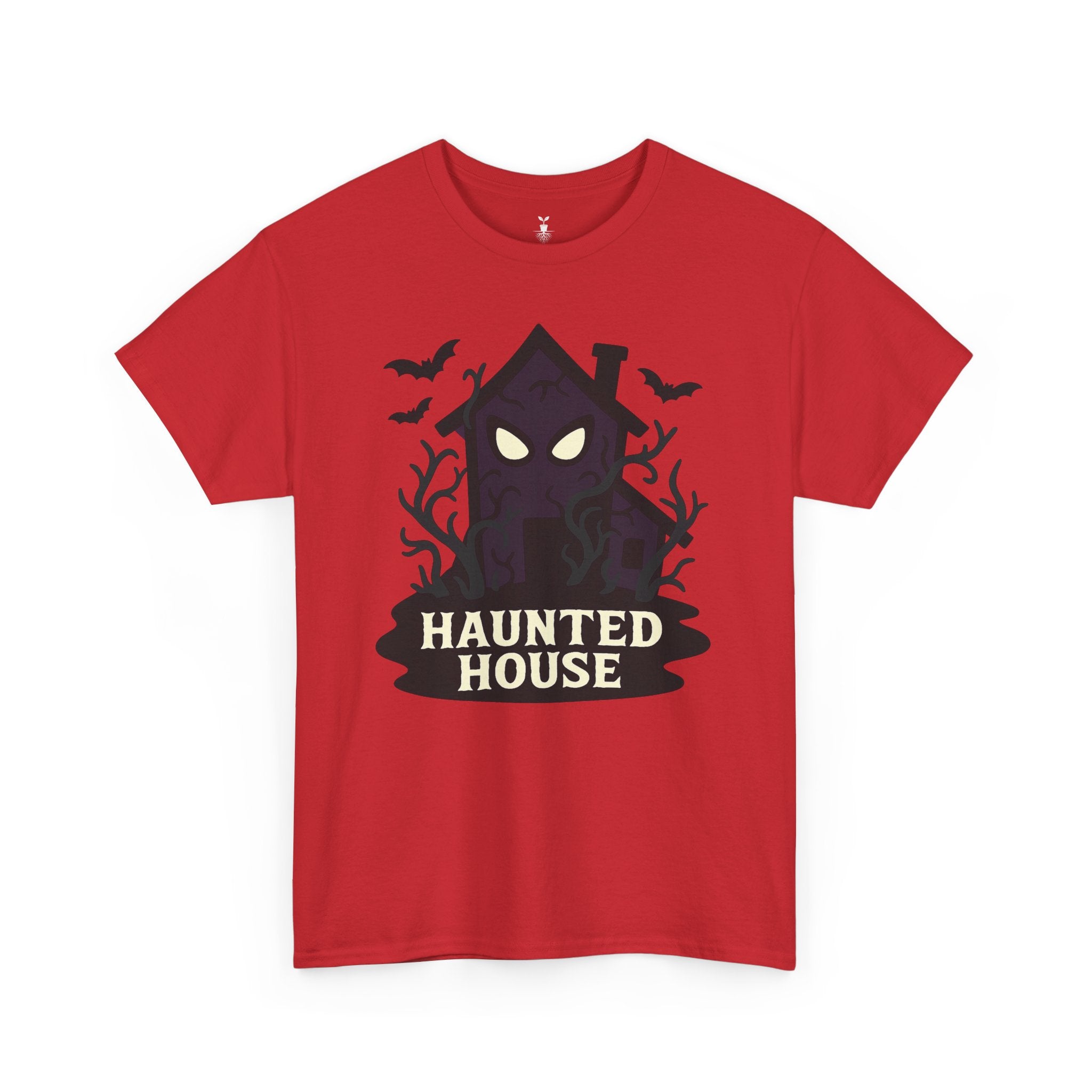 Haunted House Creepy Eyes and Bats Halloween Shirt