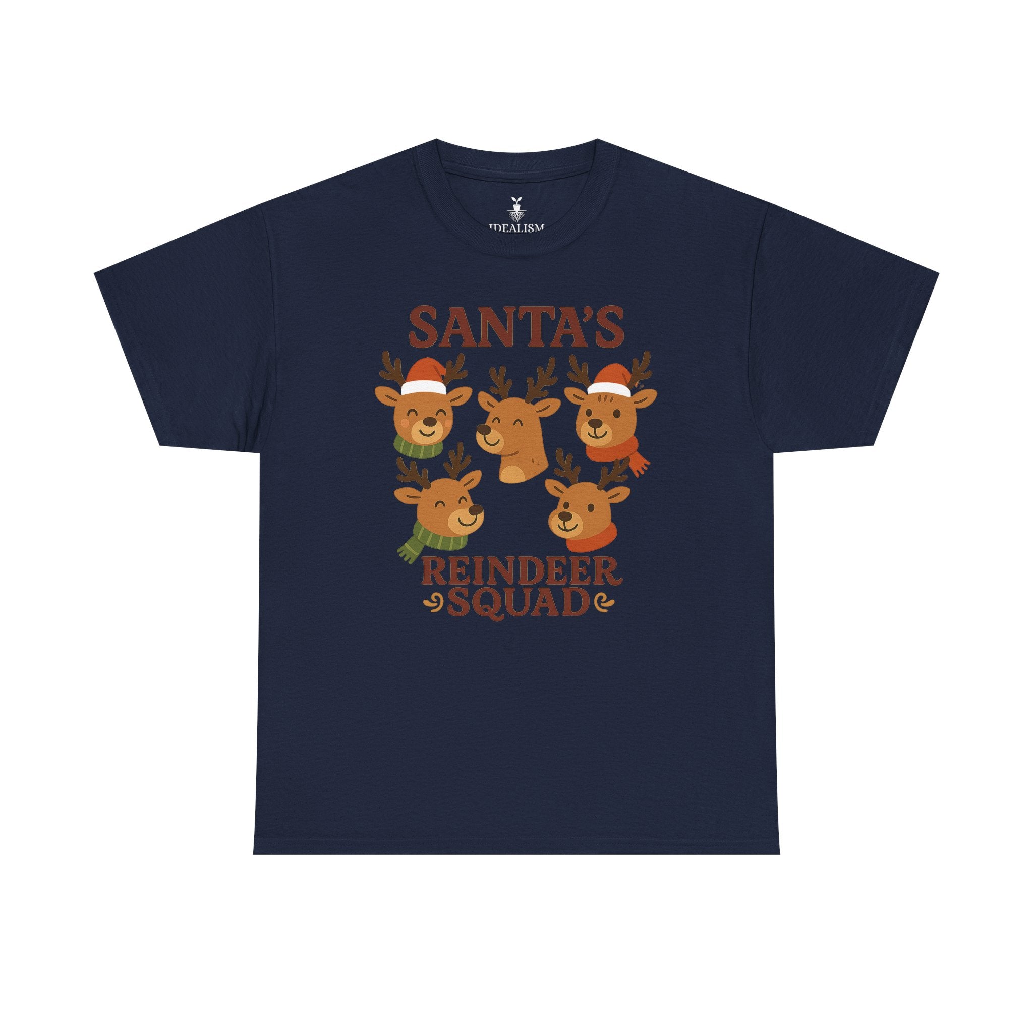 Cute Santa’s Reindeer Squad Christmas T-Shirt