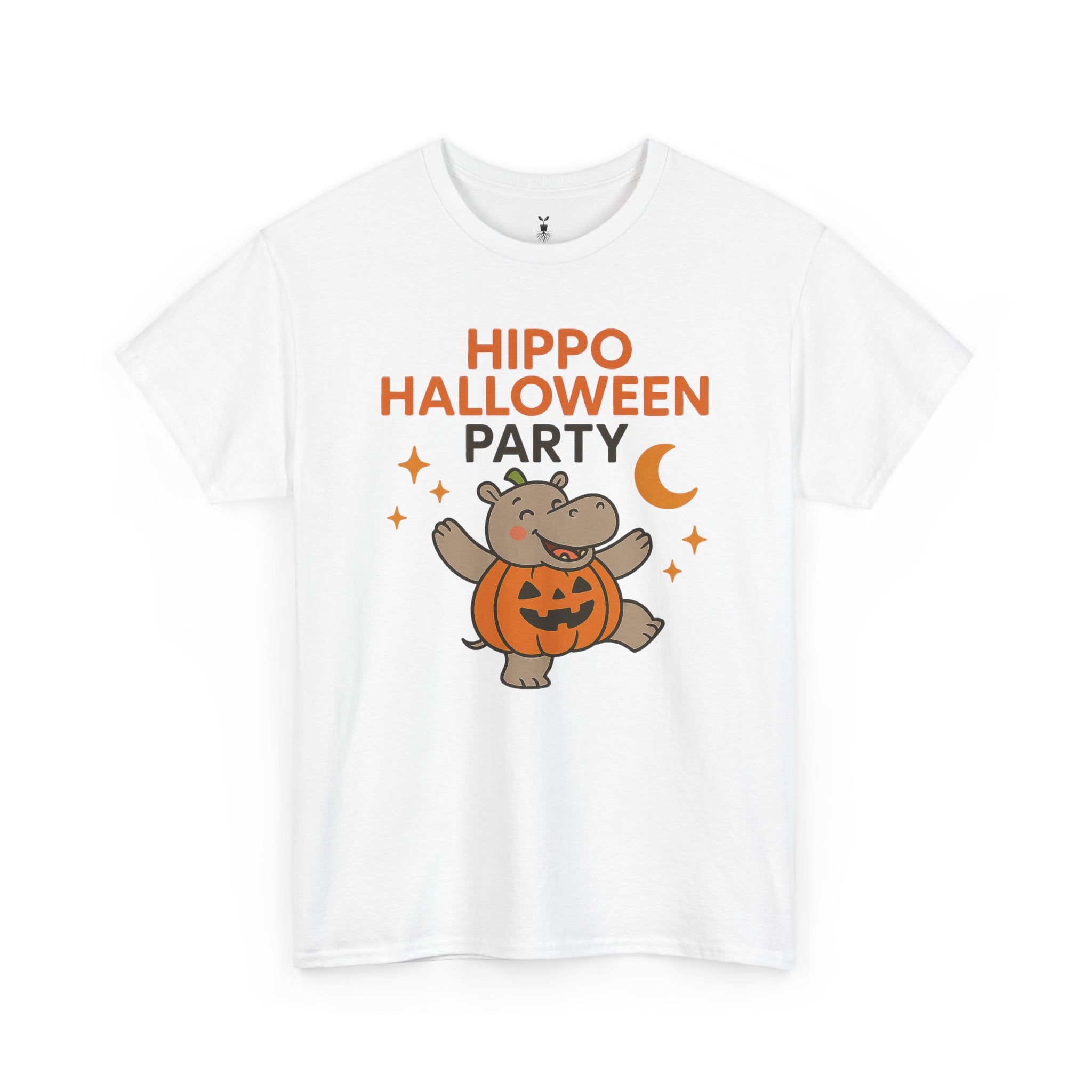 Hippo Pumpkin Halloween Party T-Shirt