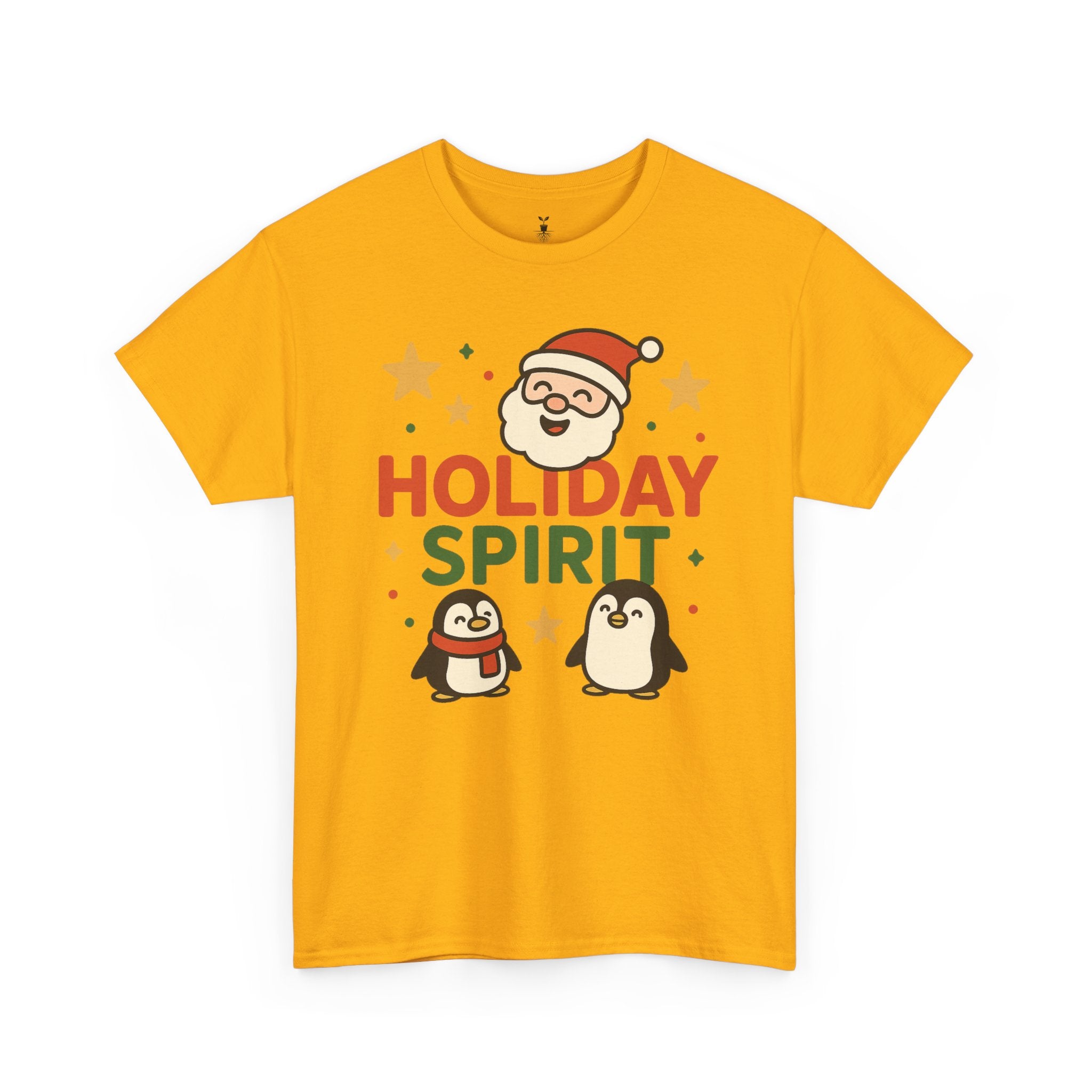 Santa and Penguins Holiday Spirit Christmas  T-Shirt