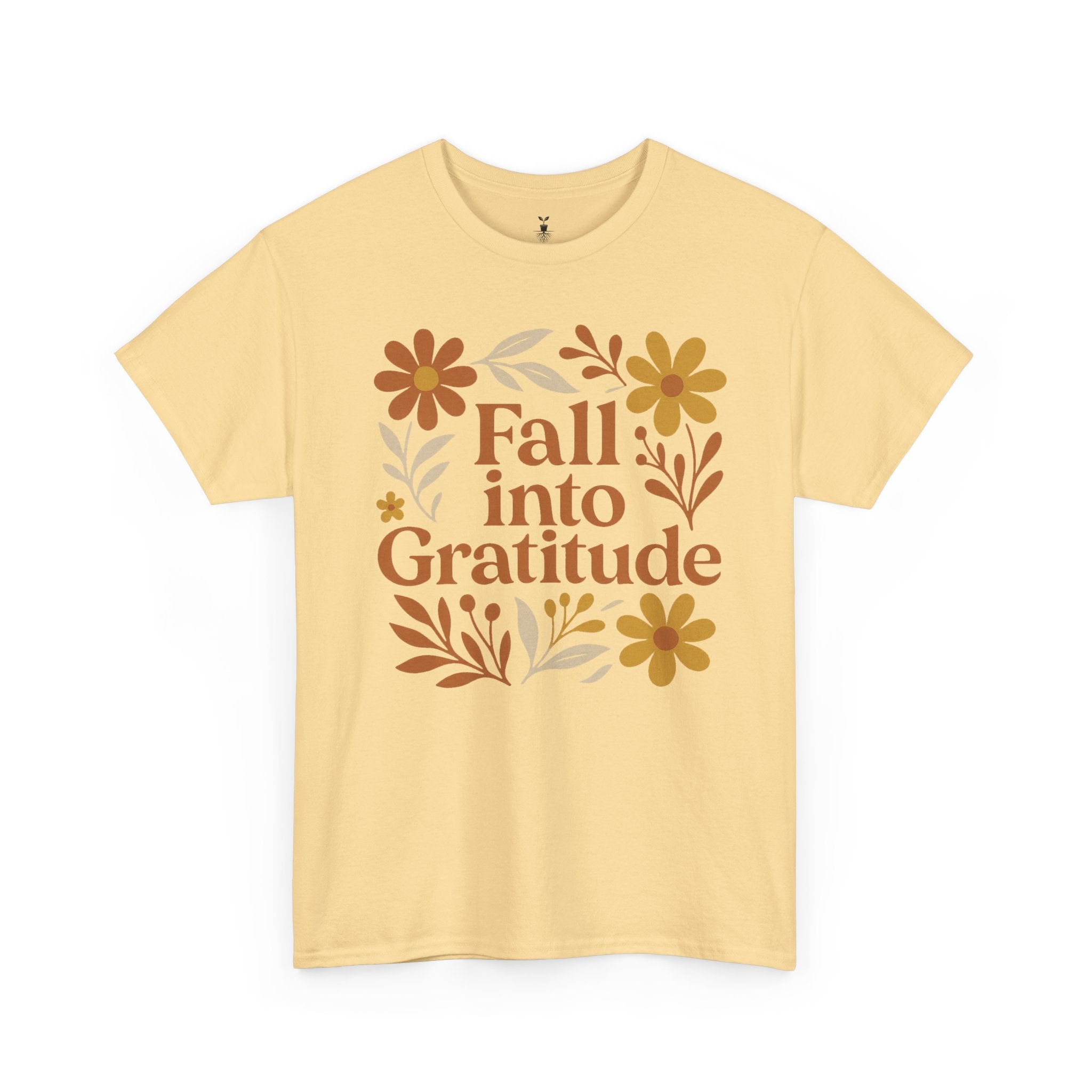 Floral Boho Fall Into Gratitude T-Shirt