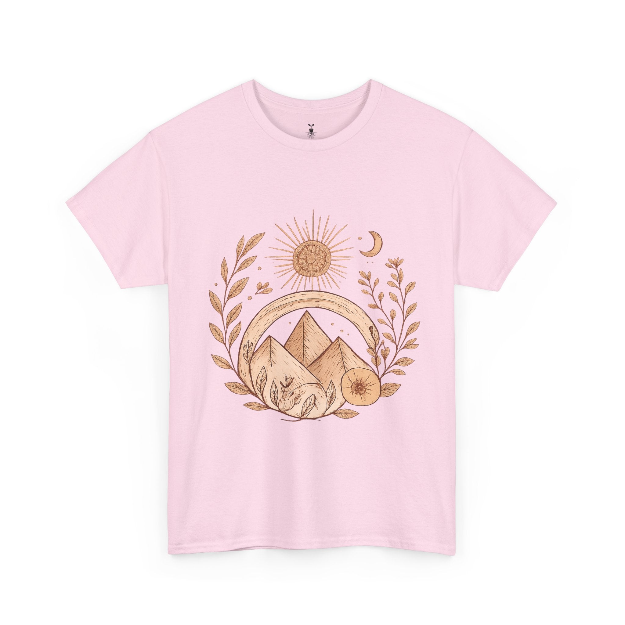 Sun, Moon, and Mountain Bohemian T-Shirt
