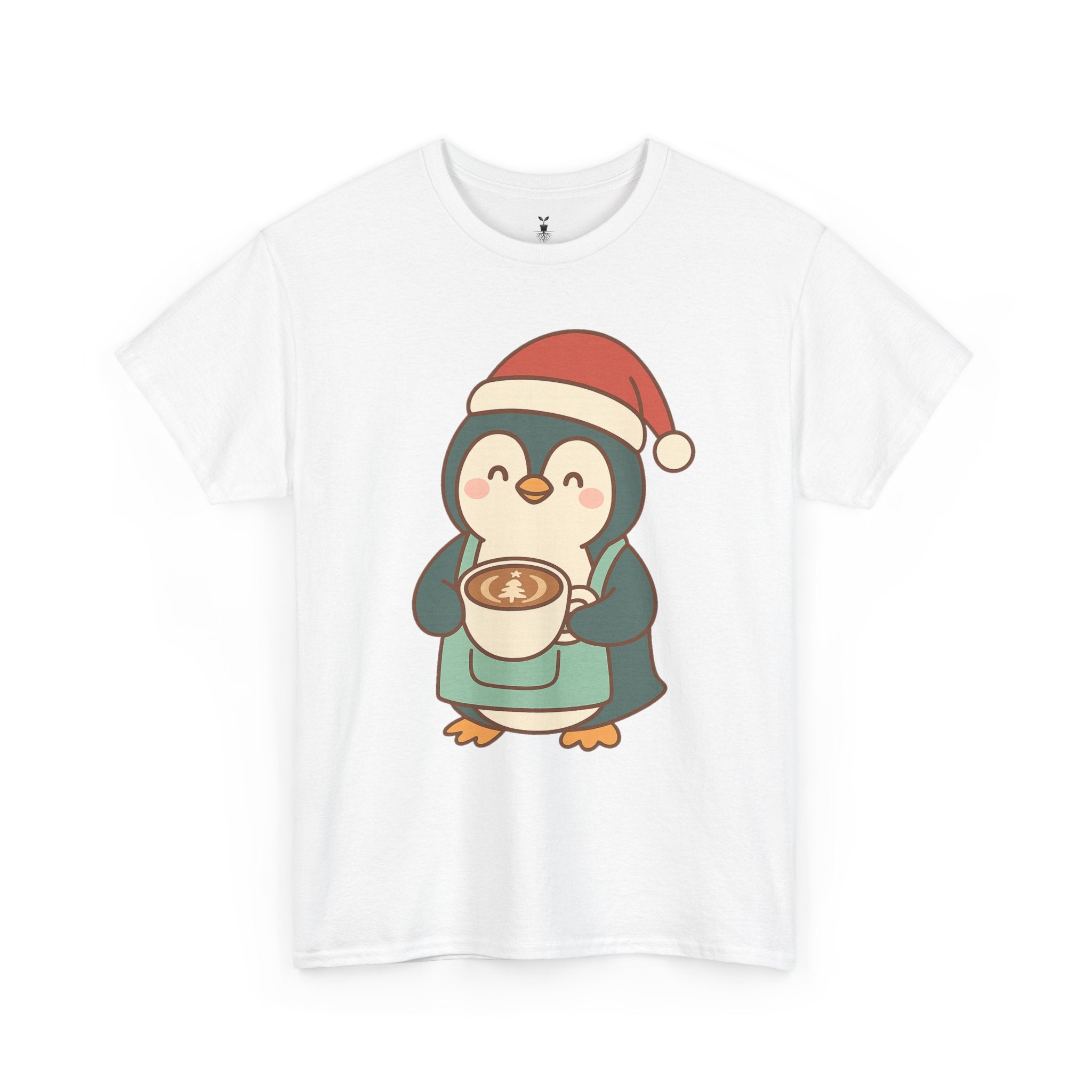 Penguin with Christmas Cup T-Shirt
