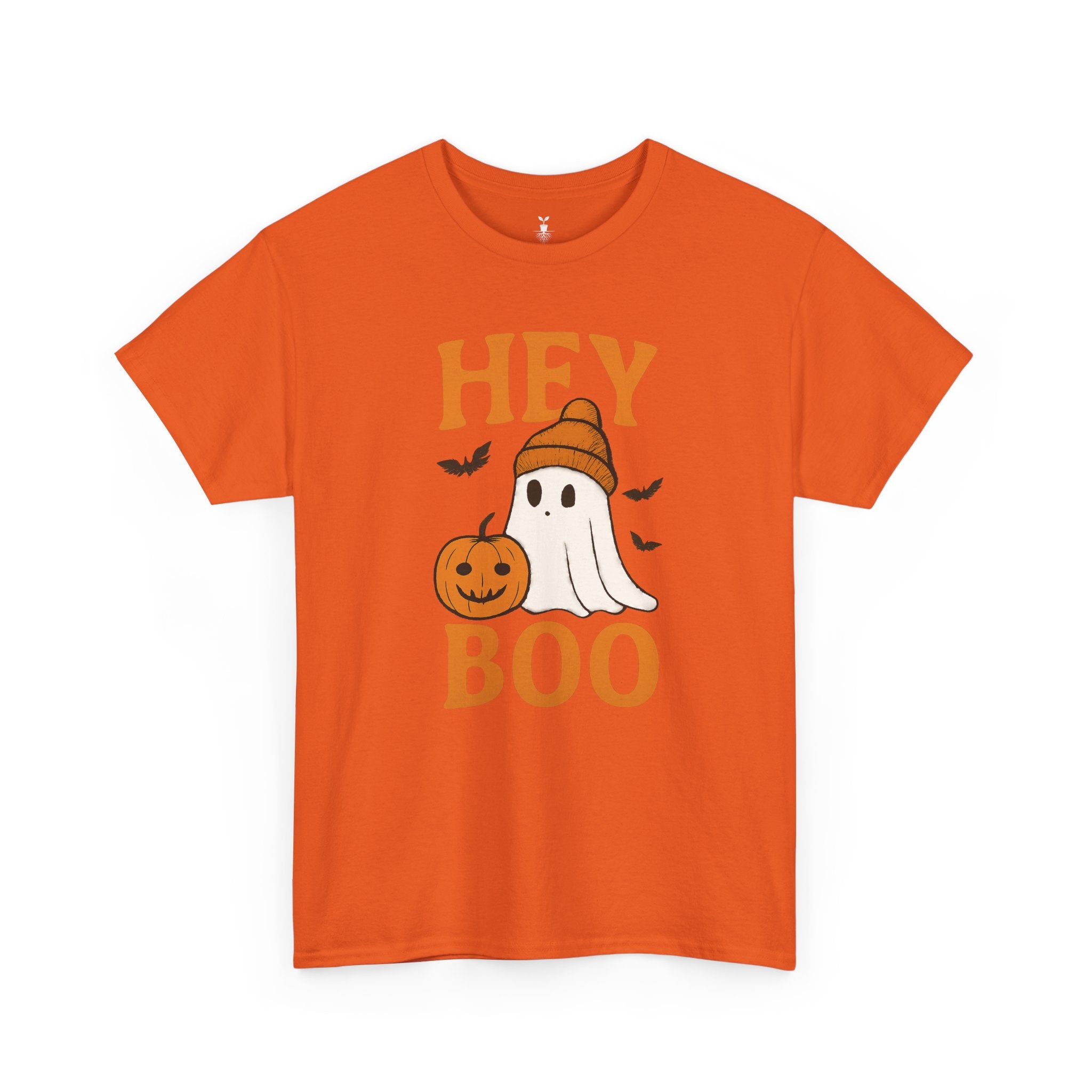 Cute Hey Boo Ghost with Pumpkin T-Shirt