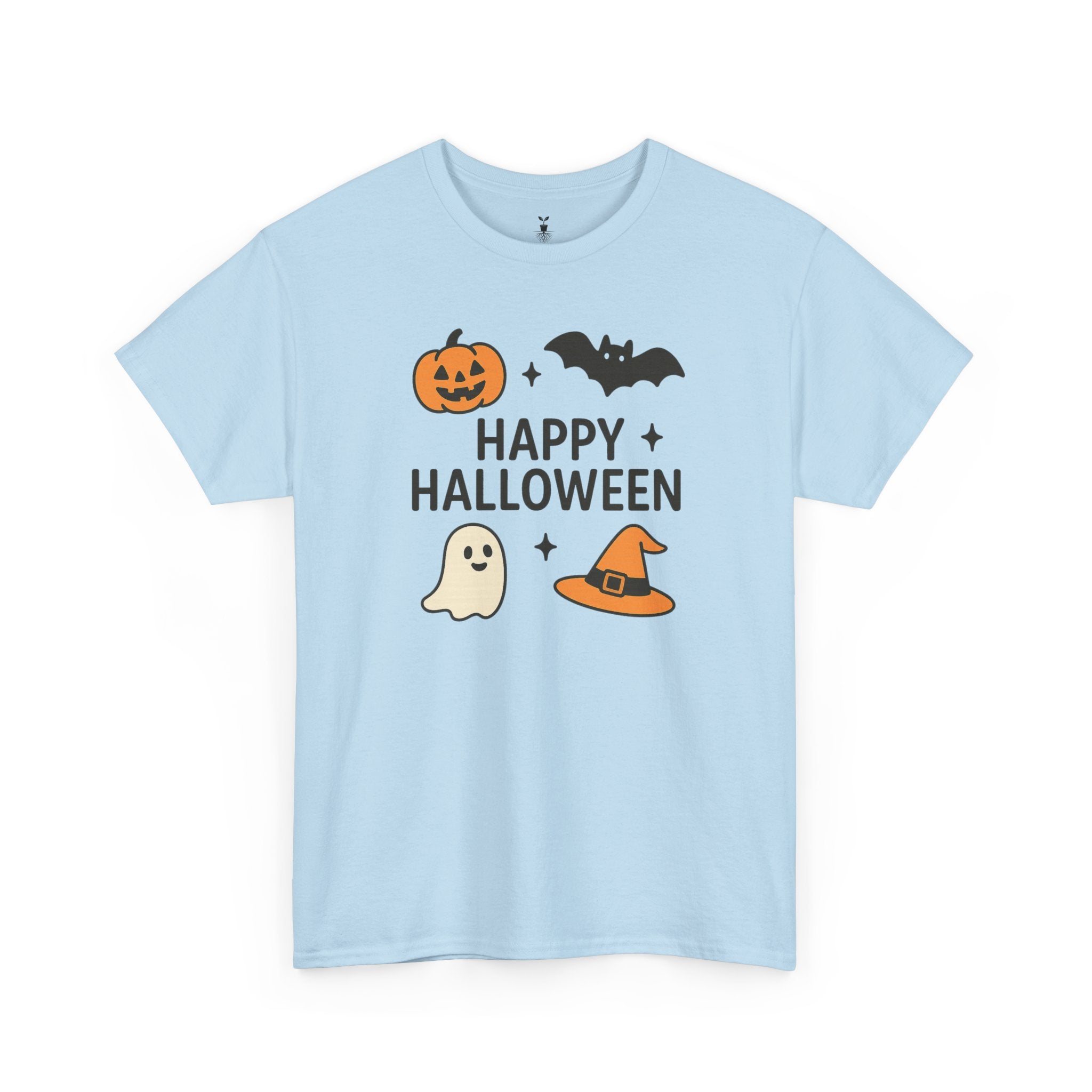 Ghost, Pumpkin, Bat & Witch Hat T-Shirt