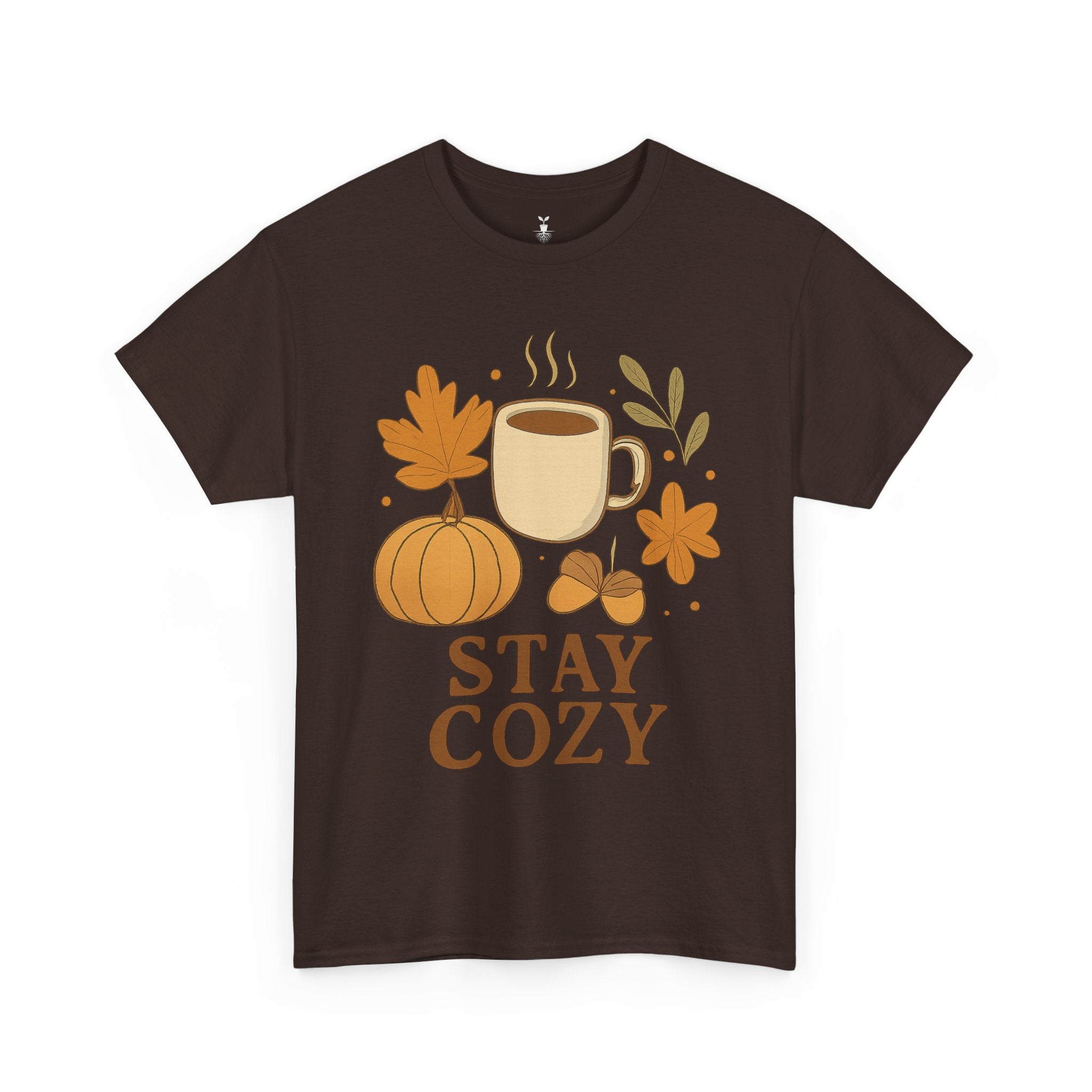 Coffee Mug Pumpkin Leaves and Acorns Autumn Stay Cozy T-Shirt