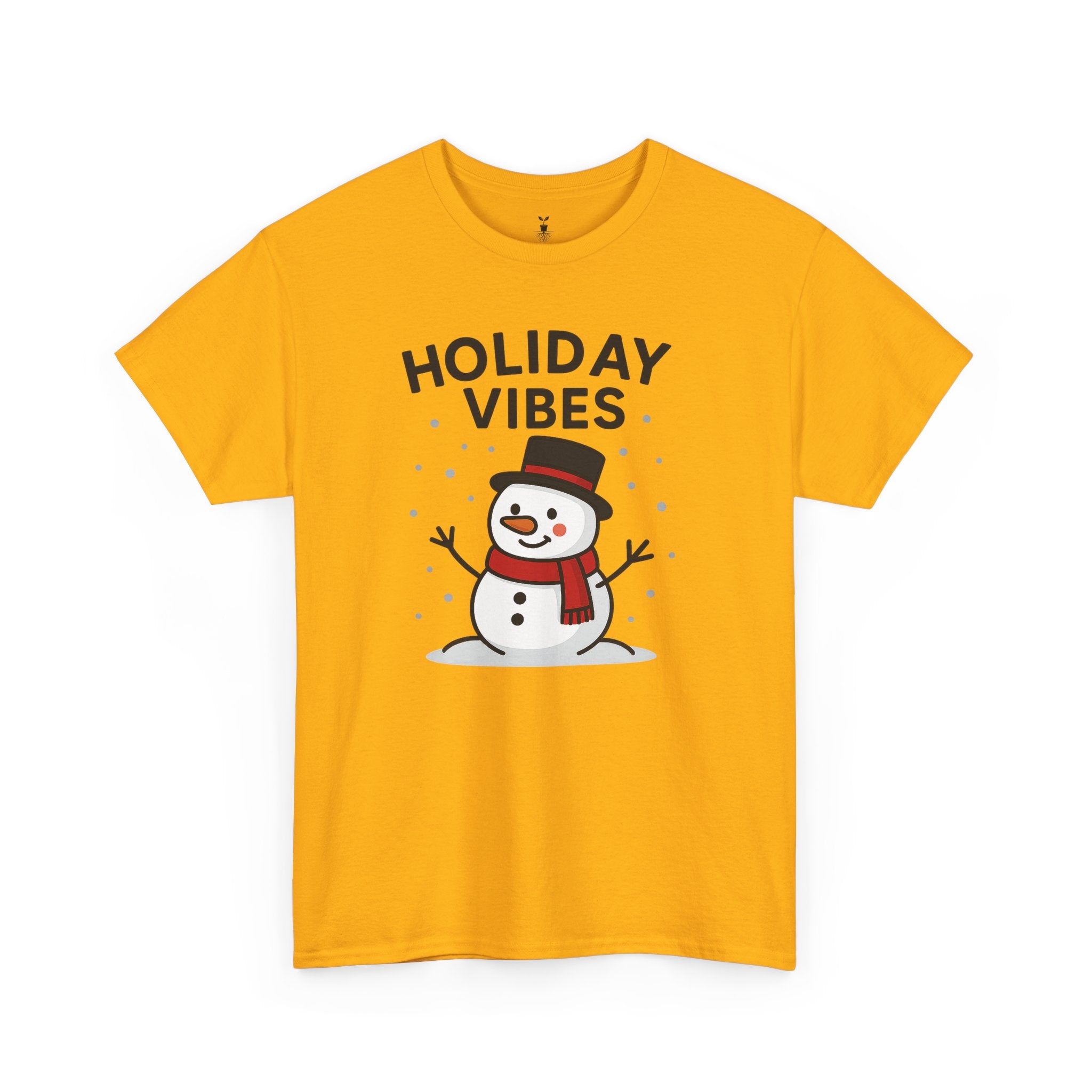 Holiday Vibes Snowman Christmas T-Shirt