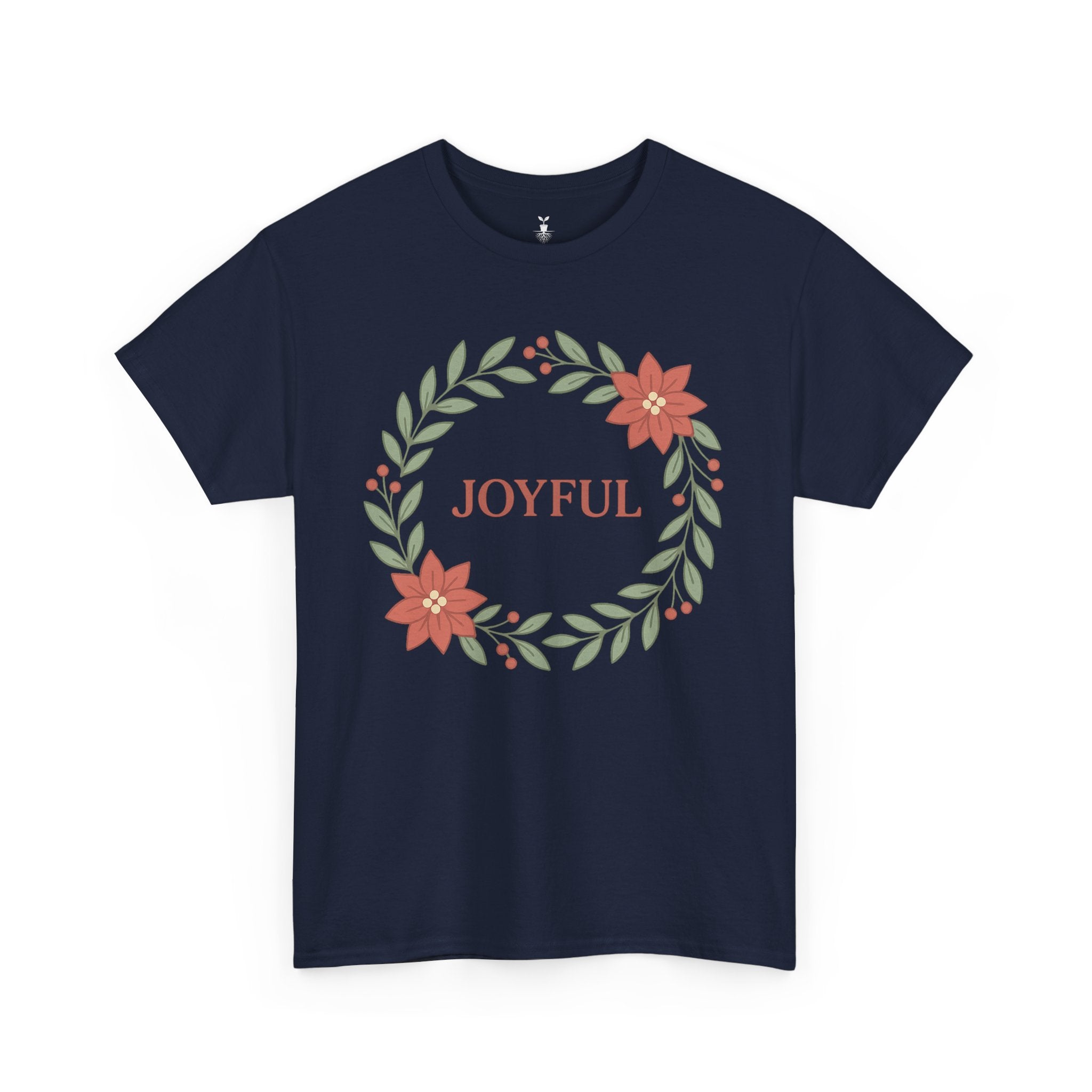 Floral Joyful Christmas T-Shirt