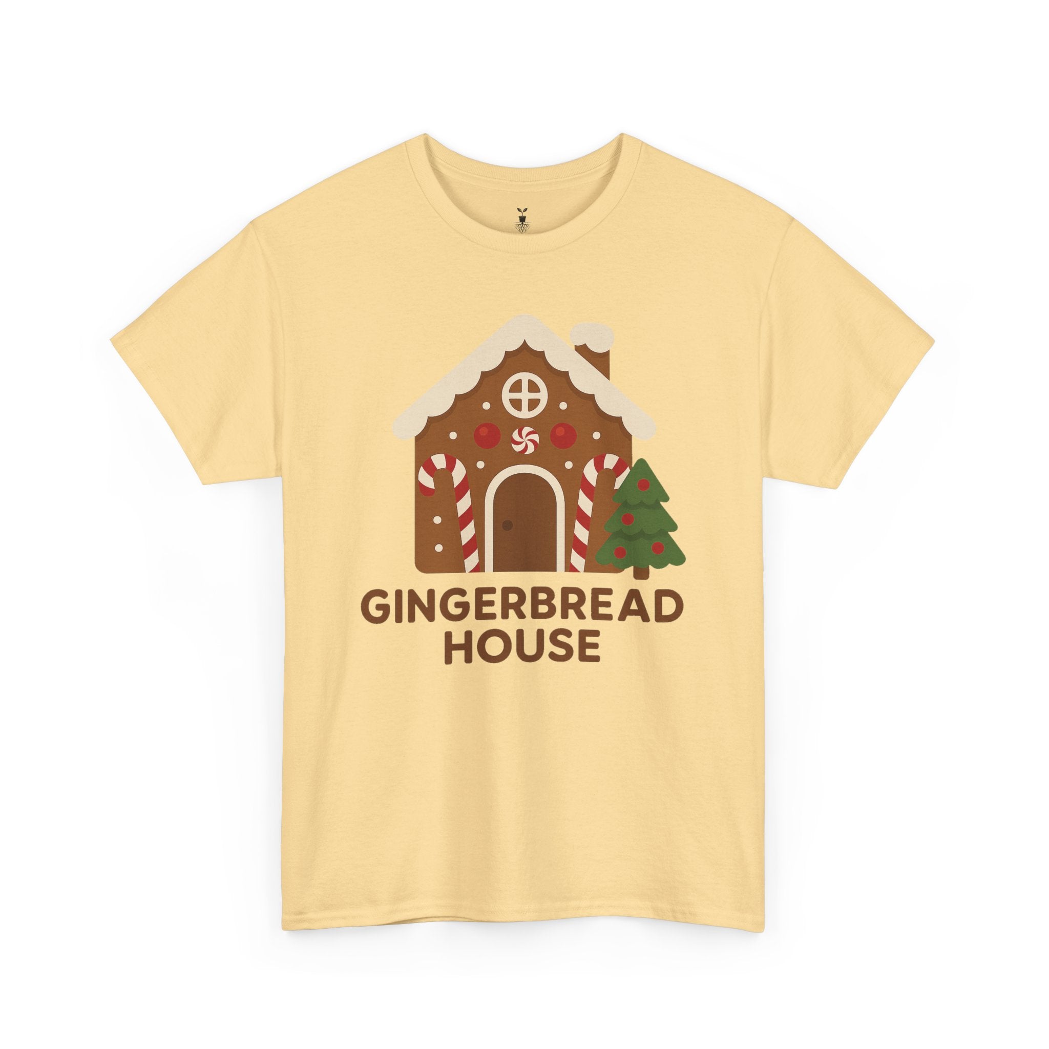 Cute Gingerbread House with Tree T-Shirt