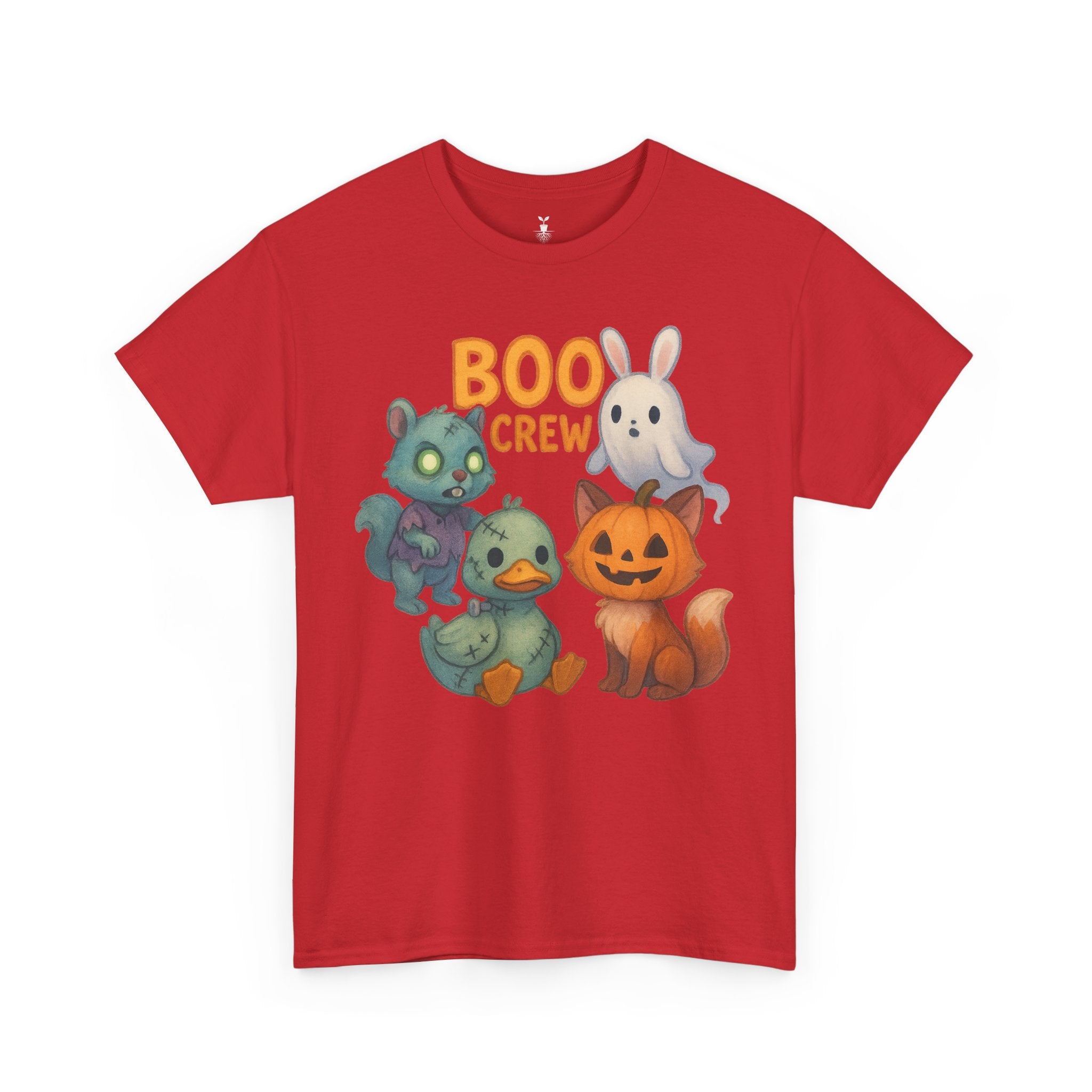 Zombie Squirrel, Ghost Bunny, Pumpkin Cat & Duck  Boo Crew T-Shirt