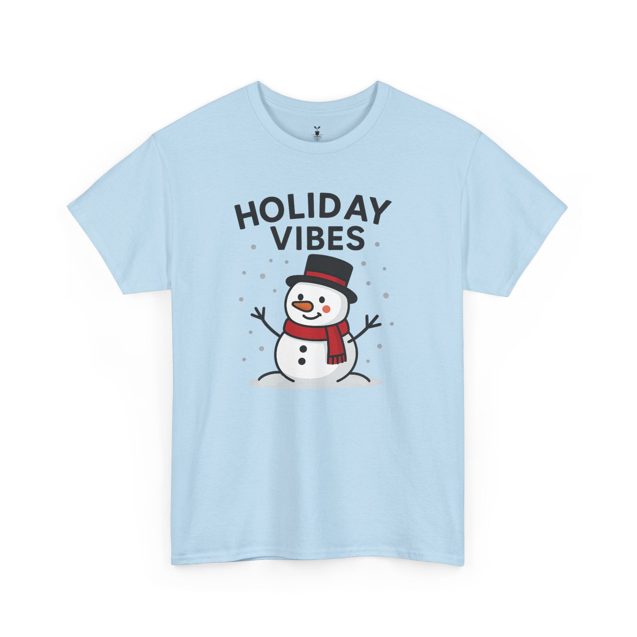 Holiday Vibes Snowman Christmas T-Shirt