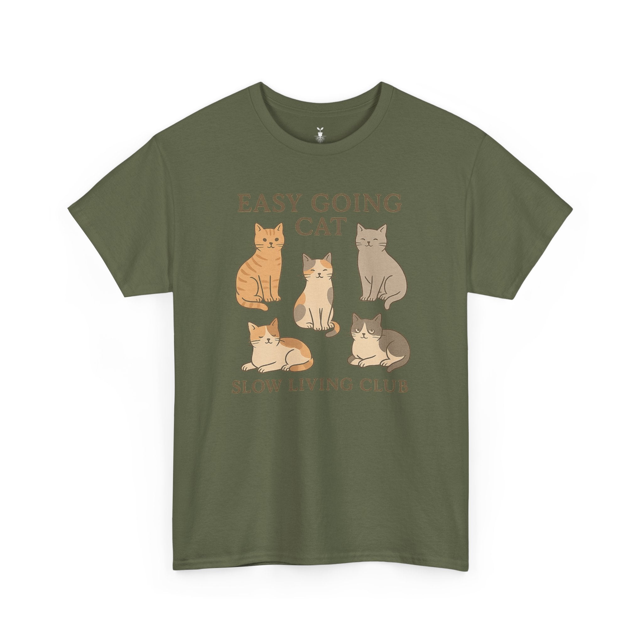 Easy Going Cat: Slow Living Club T-Shirt