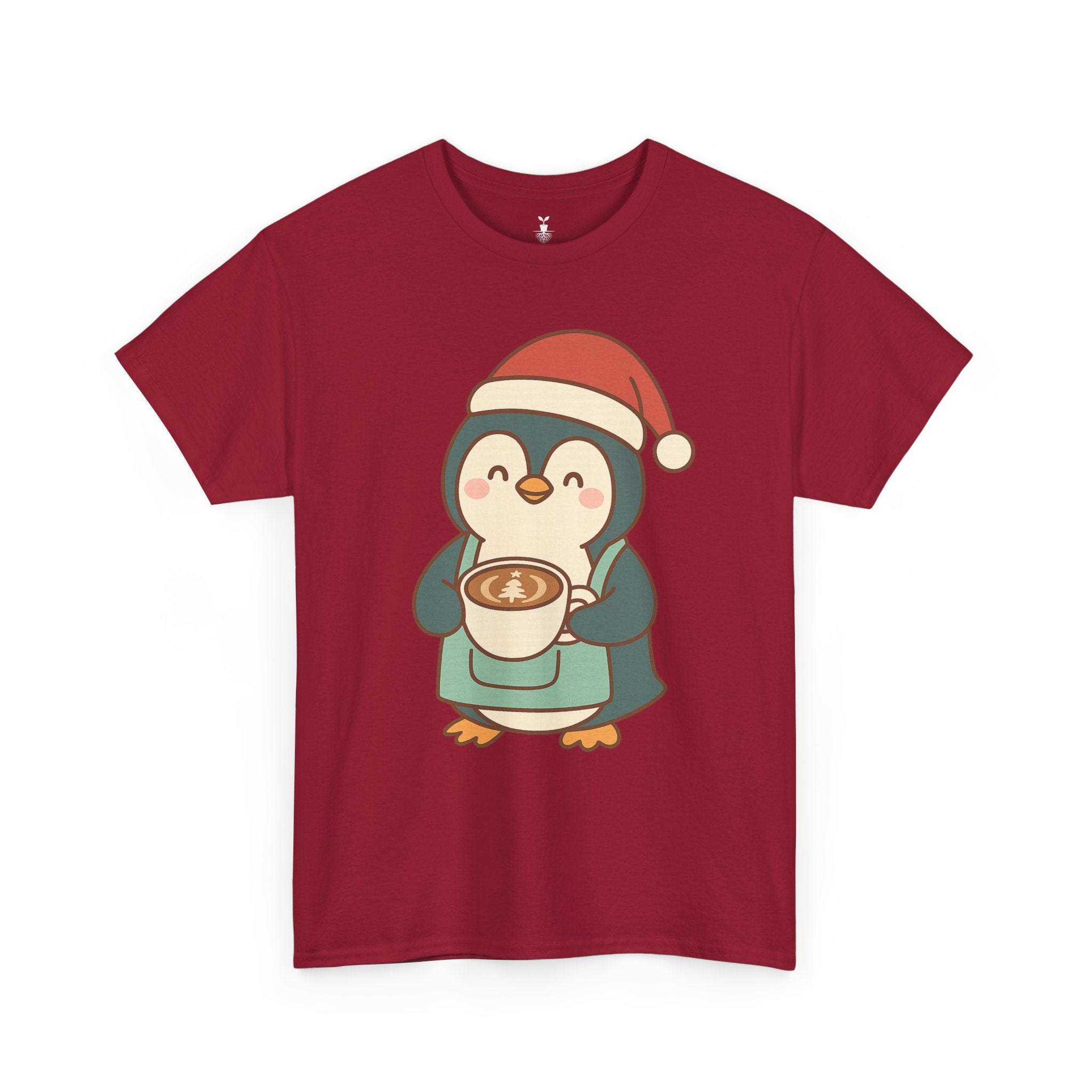 Penguin with Christmas Cup T-Shirt