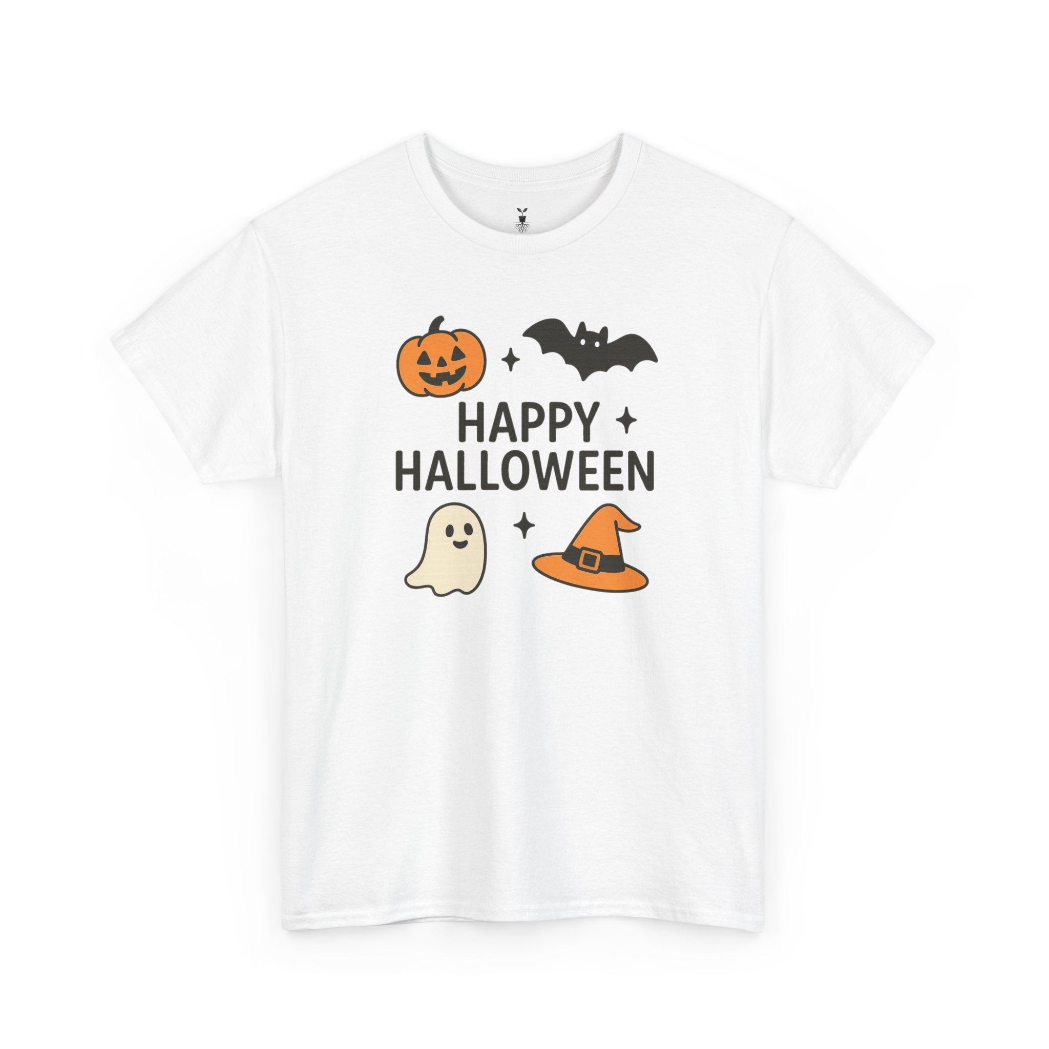 Ghost, Pumpkin, Bat & Witch Hat T-Shirt
