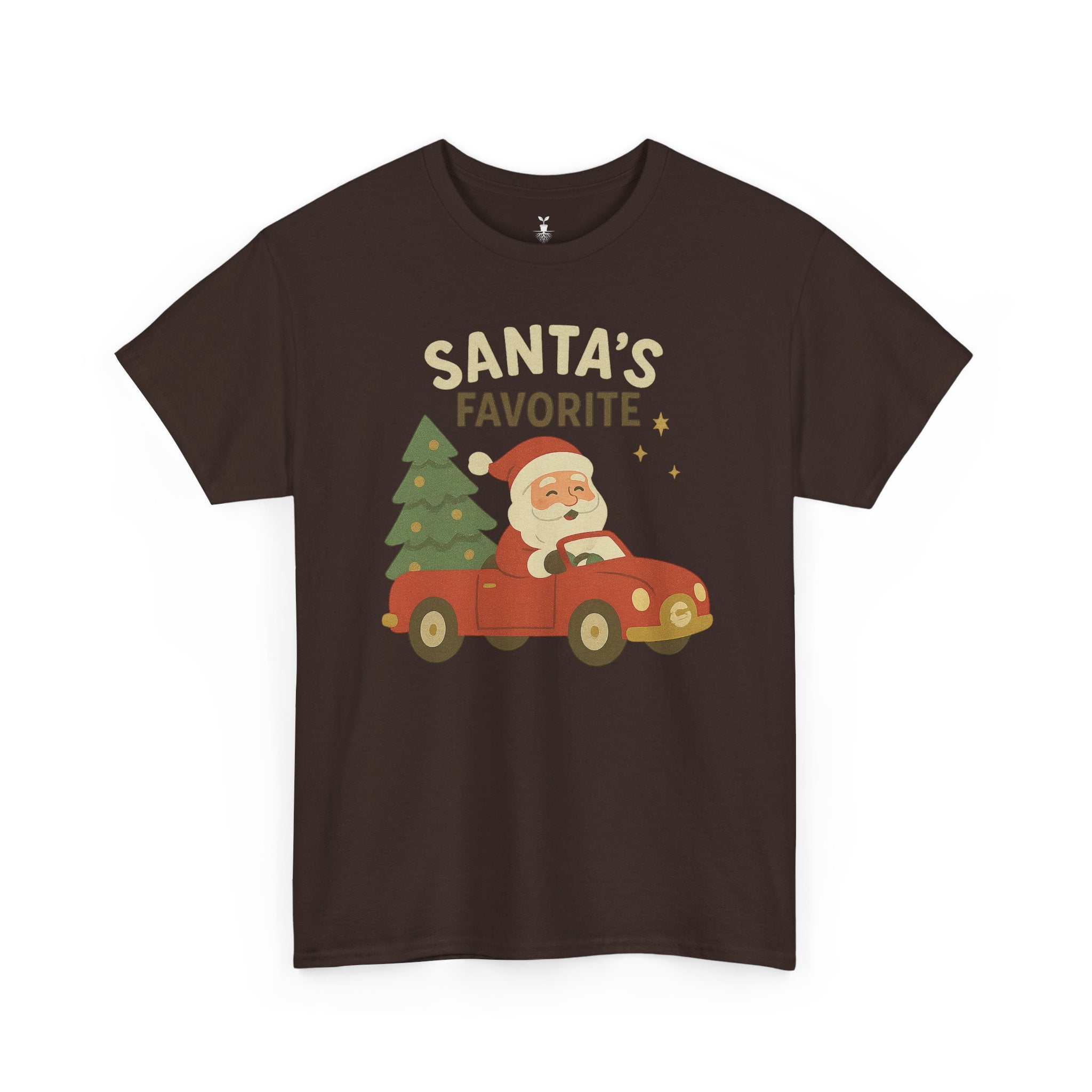 Santas Favorite Driving Red Car with Tree T-Shirt
